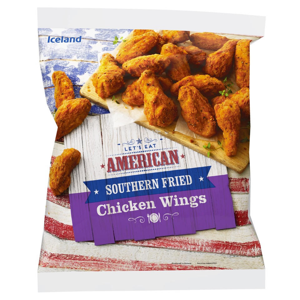 Iceland Southern Fried Chicken Wings 850g