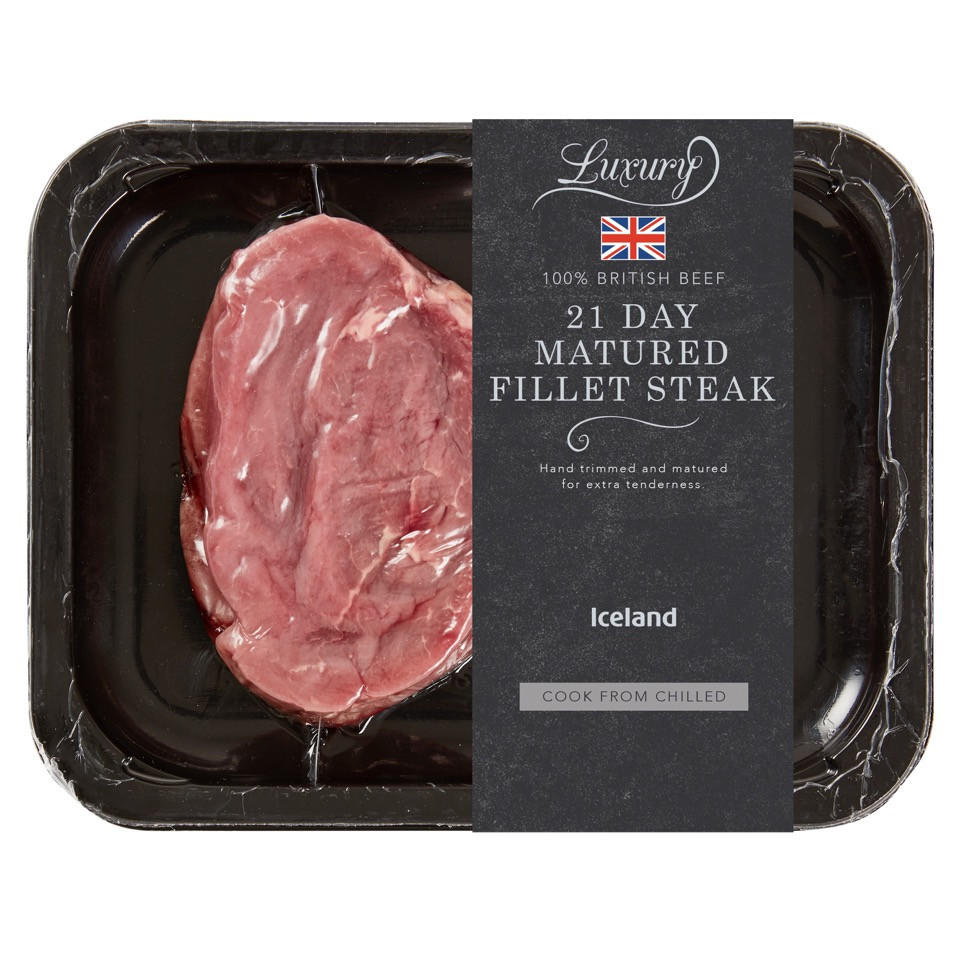 Iceland Luxury 21 Day Matured British Fillet Steak 170g