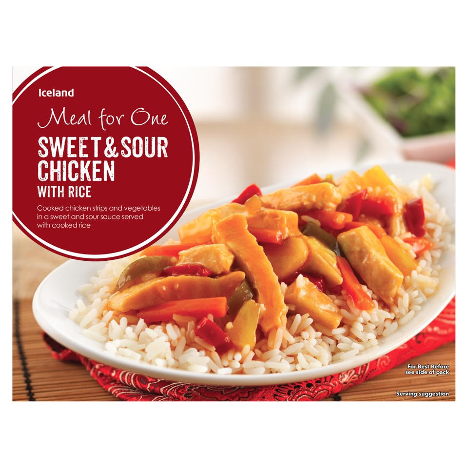 Iceland Sweet and Sour Chicken with Rice 500g