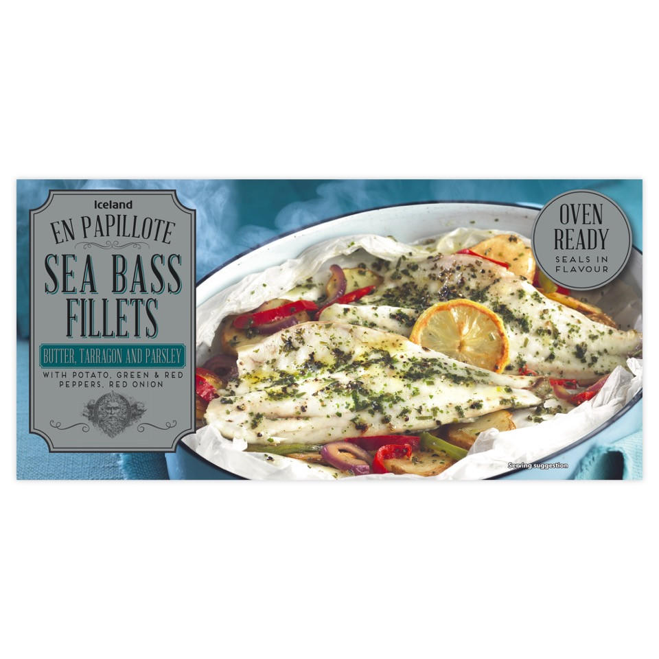 Iceland Butter, Tarragon & Parsley Sea Bass Fillets 310g