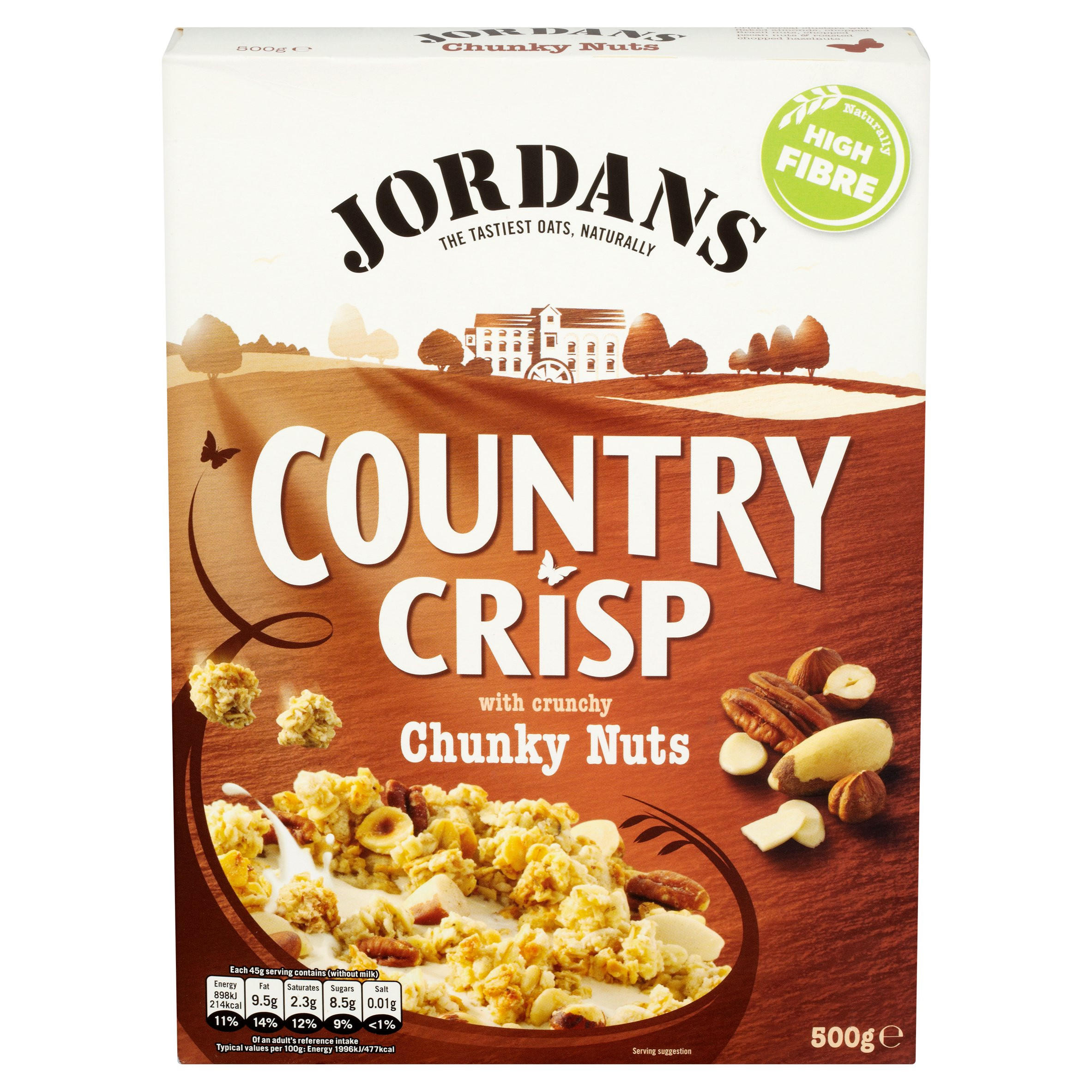 Jordans Country Crisp with Crunchy Chunky Nuts 500g | Oats & Porridge | Iceland Foods