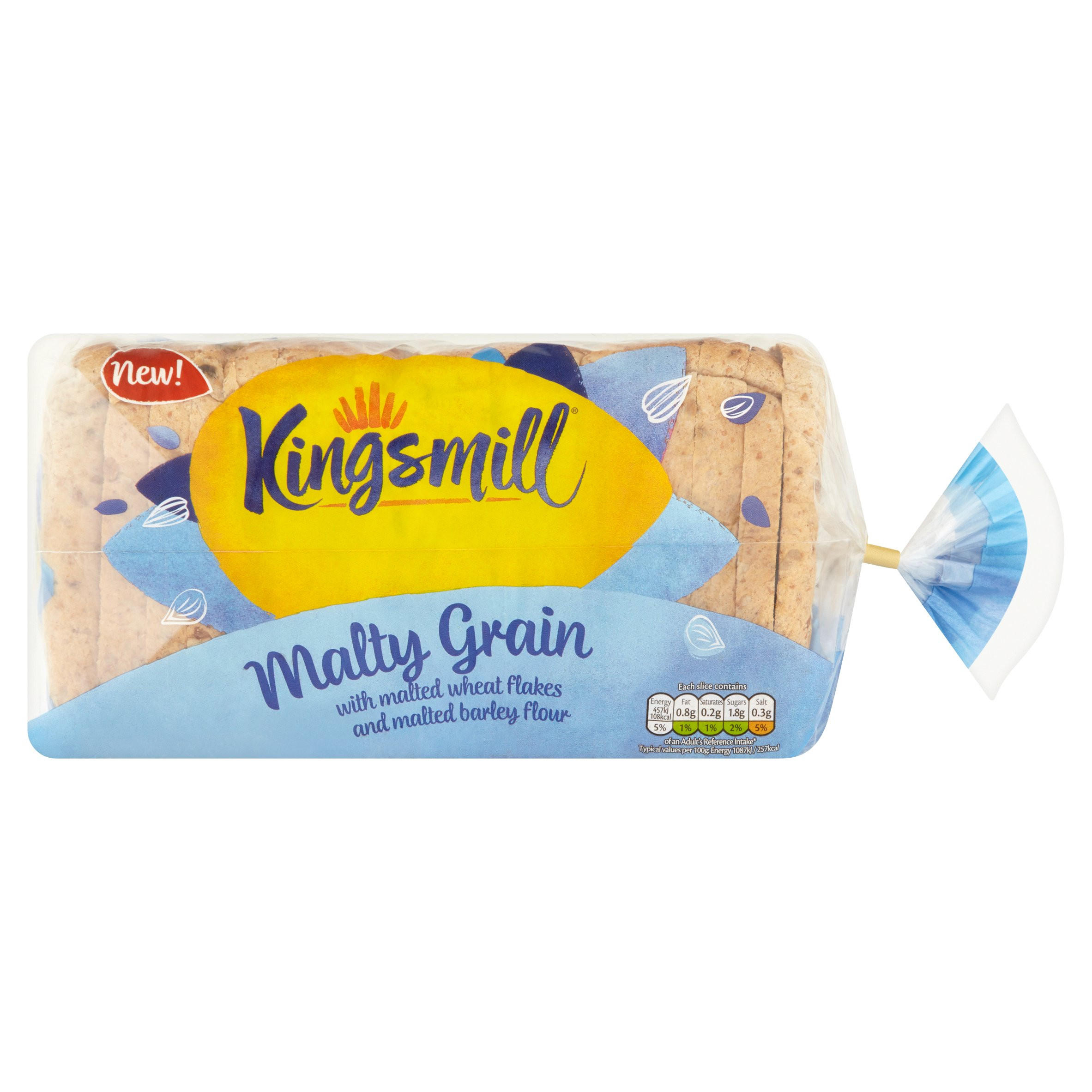 Kingsmill Malty Grain with Malted Wheat Flakes and Malted Flour 800g ...