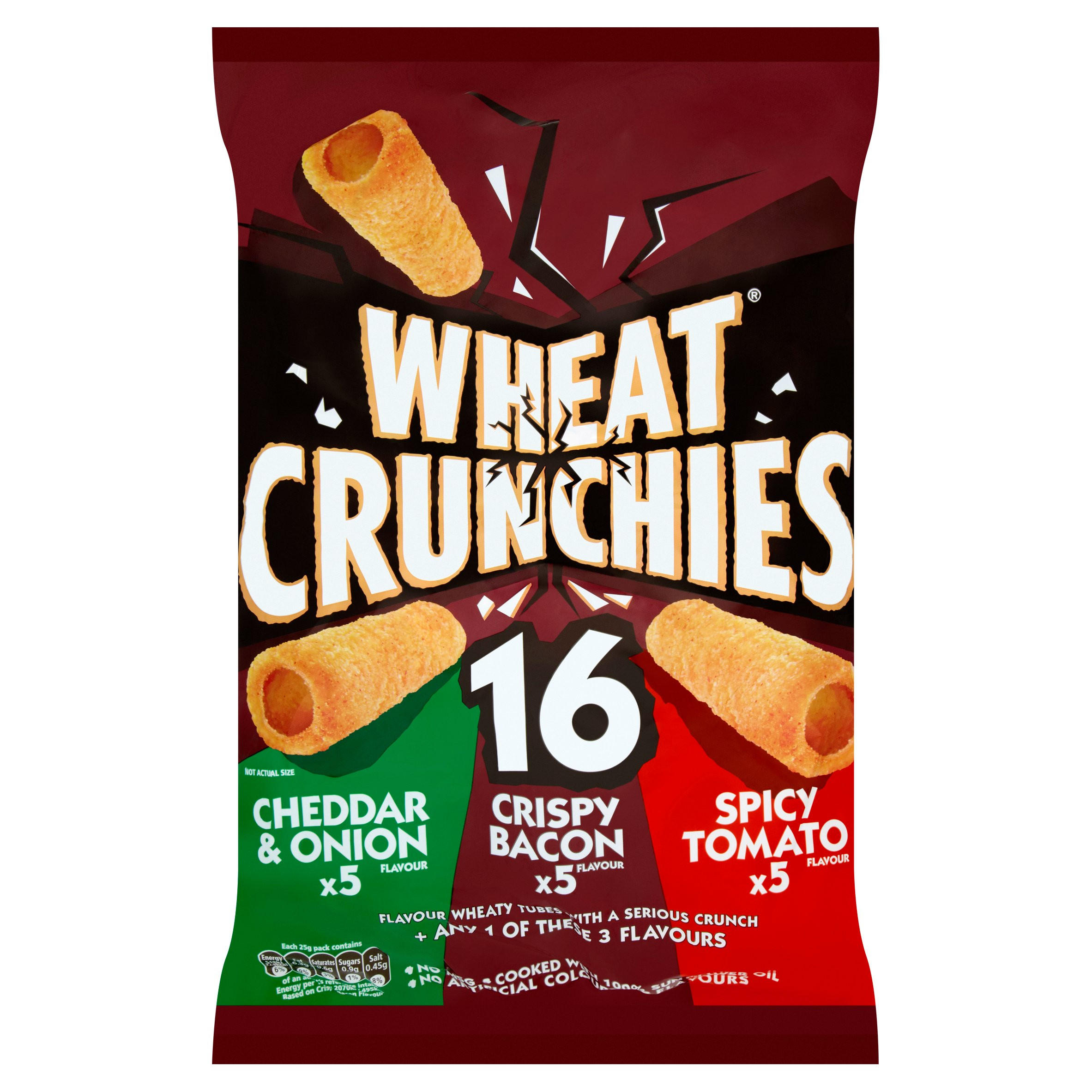 Wheat Crunchies Assorted Pack 16 x 25g Multipack Crisps Iceland Foods