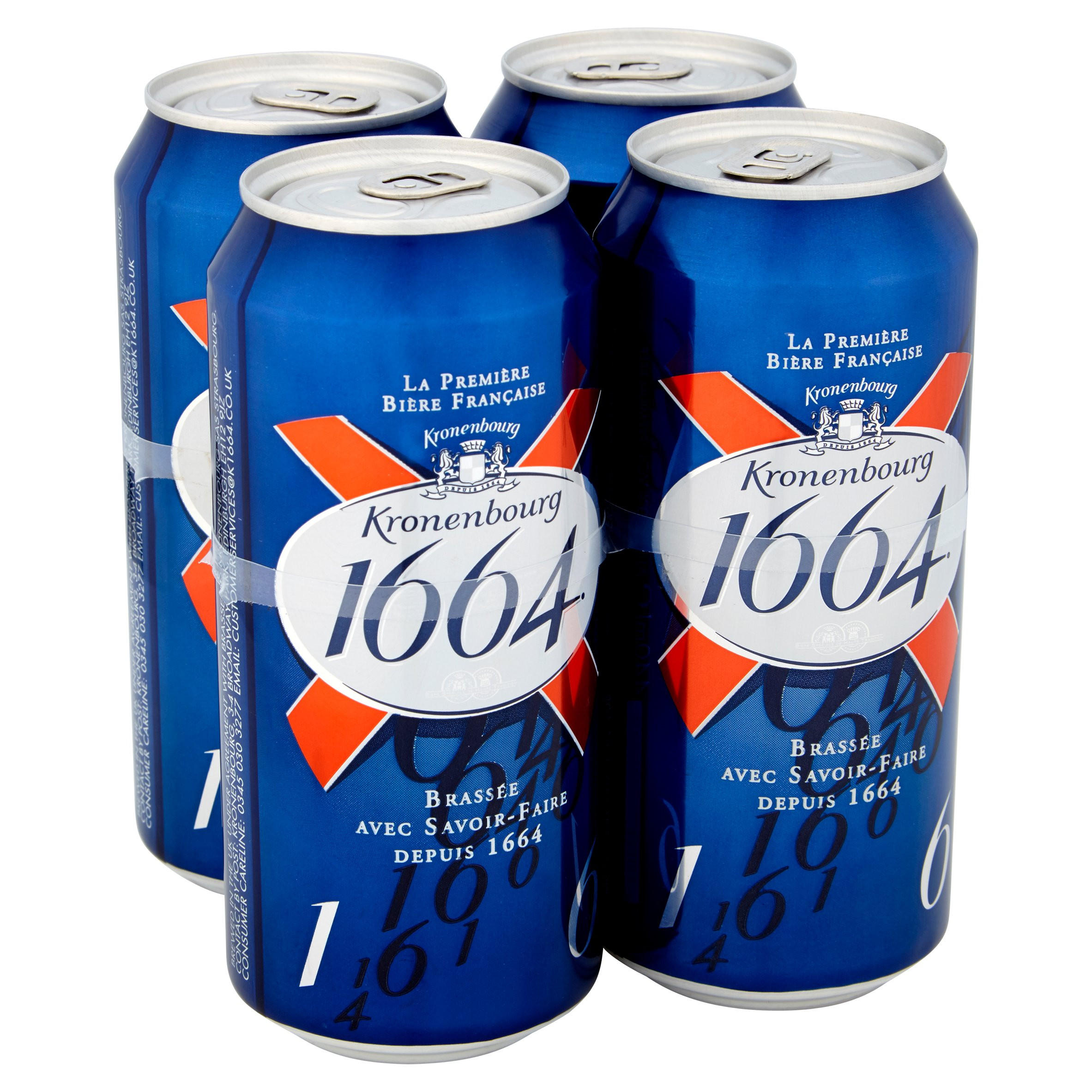 Kronenbourg 1664 Lager Beer 4 x 440ml Cans | Iceland Foods