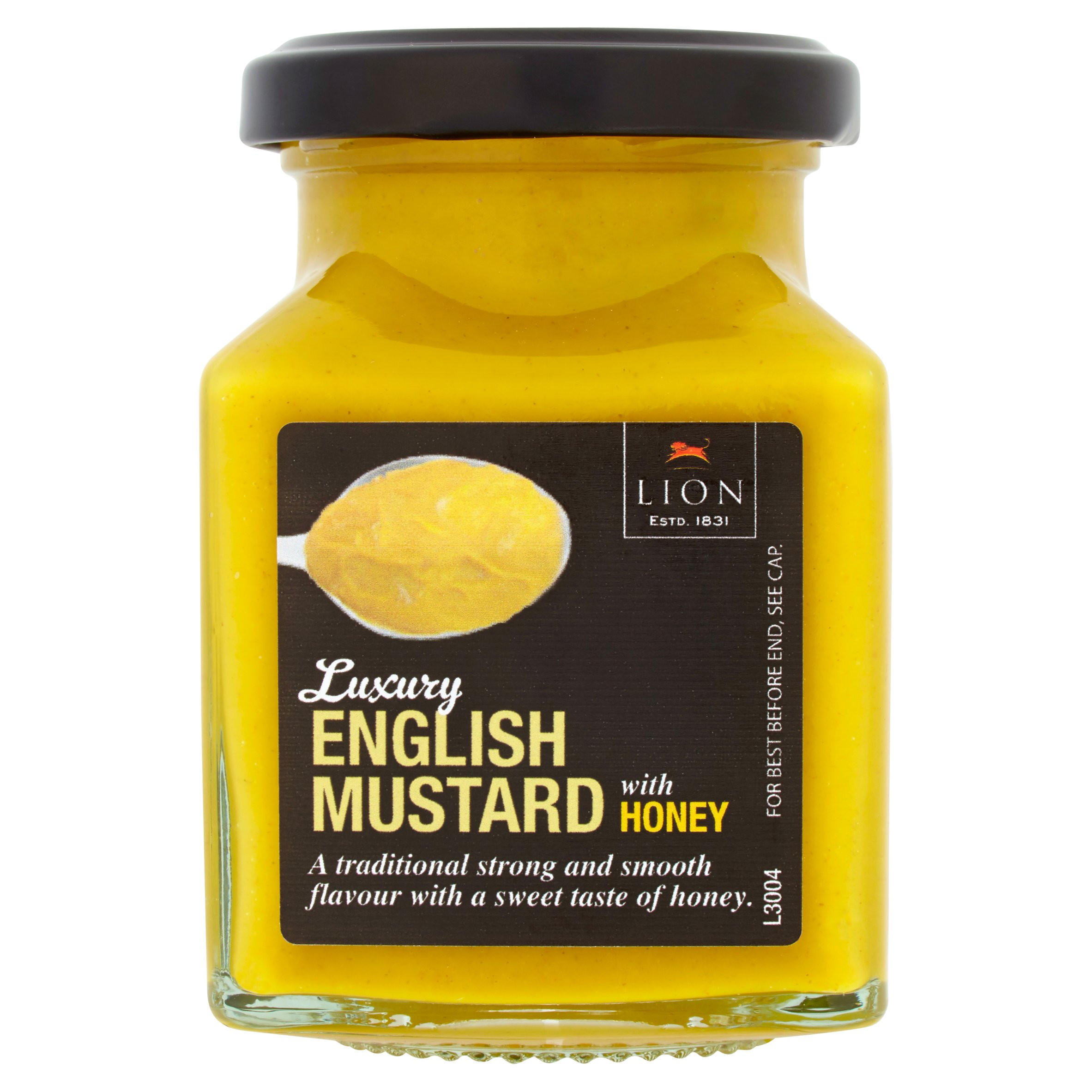 Lion Luxury English Mustard with Honey 190g Table Sauce Iceland Foods