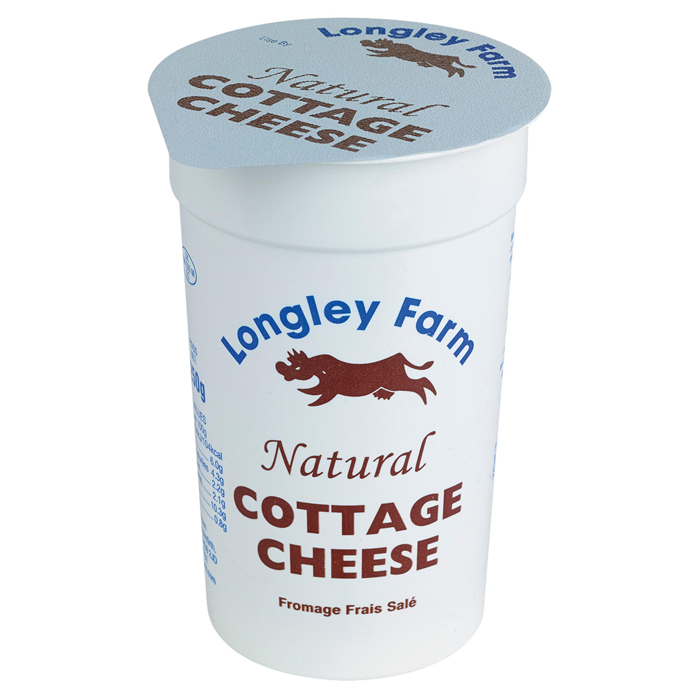 Longley Farm Natural Cottage Cheese 250g Cottage Cheese Soft