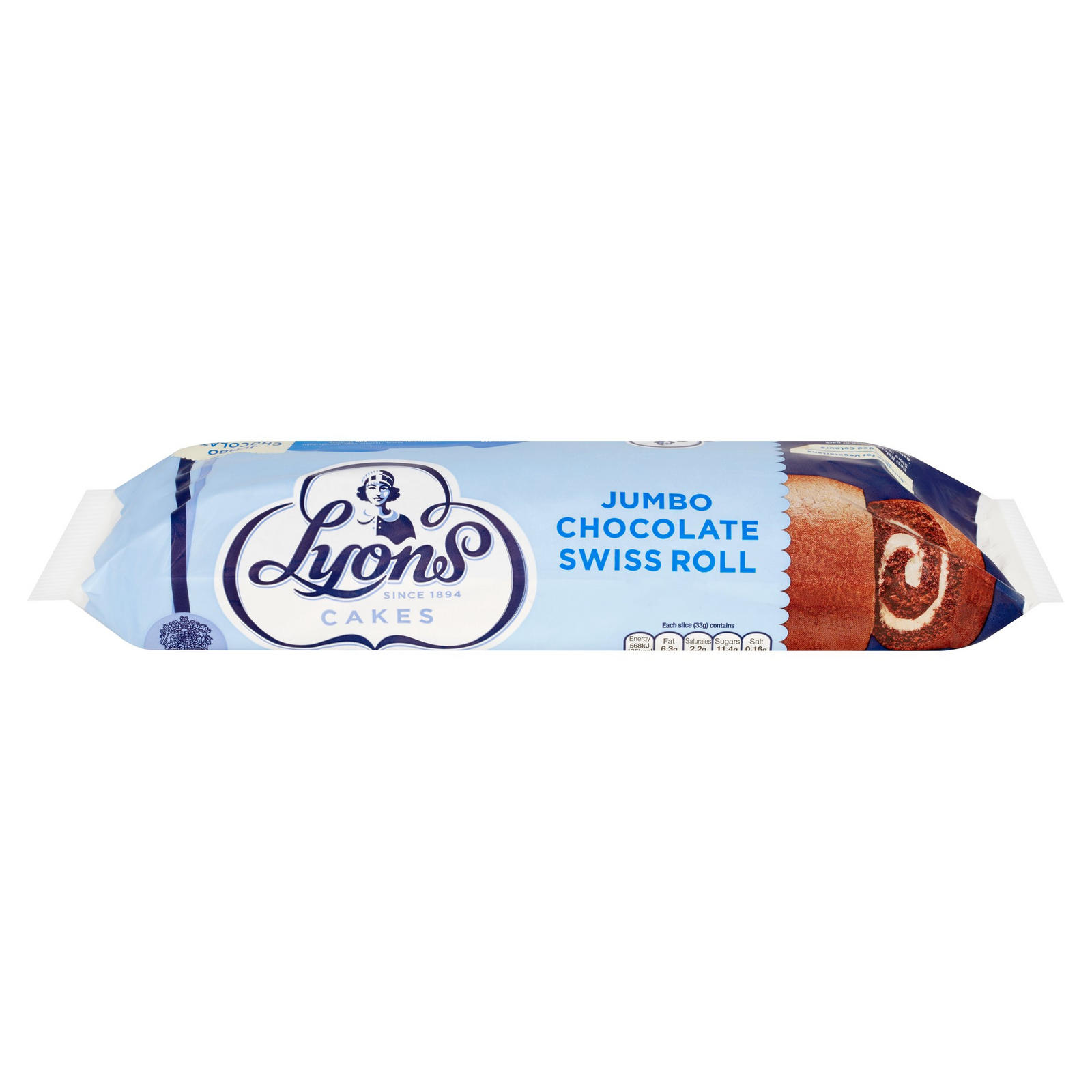 Lyons Cakes Chocolate Jumbo Swiss Roll 360g | Iceland Foods
