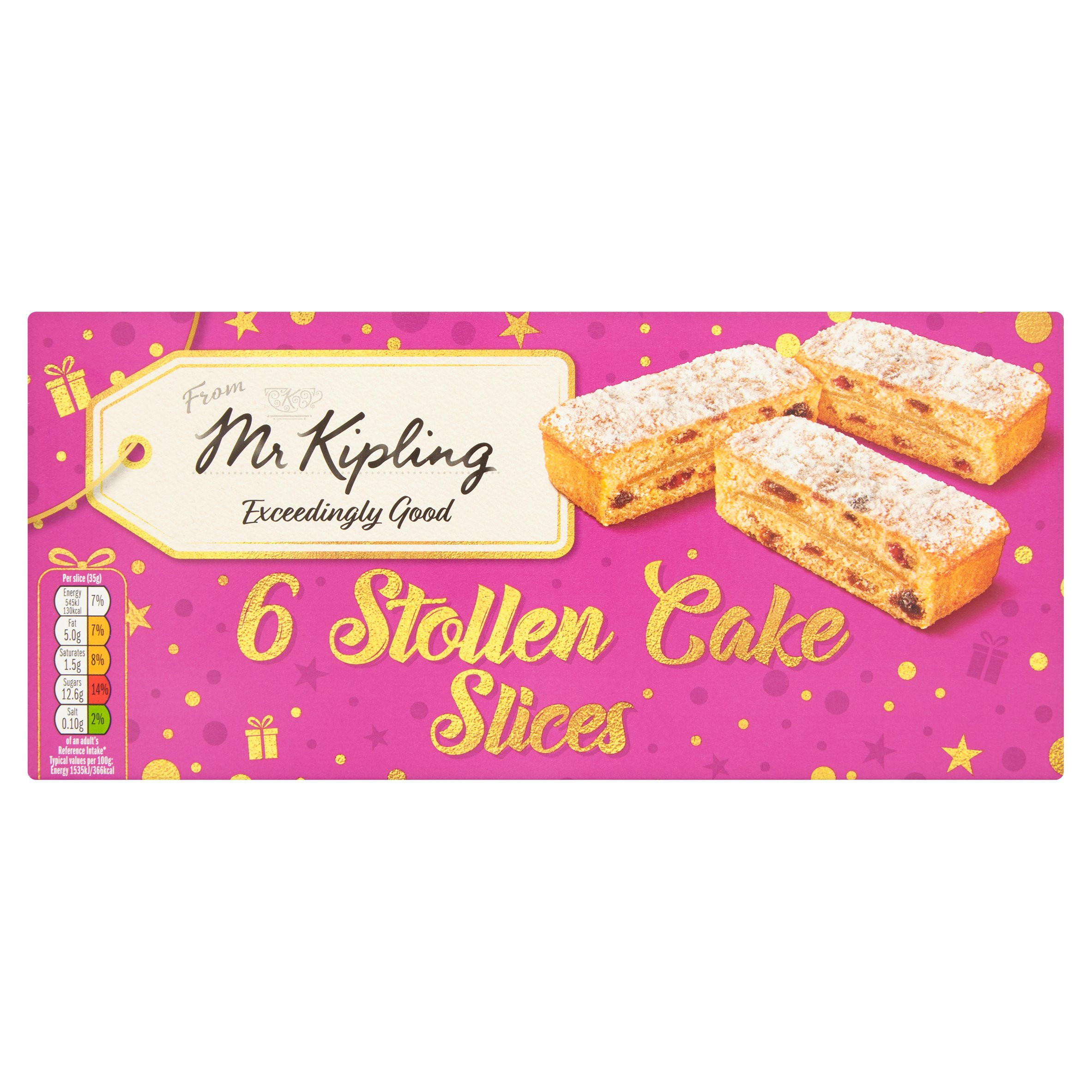 Mr Kipling Exceedingly Good 6 Stollen Cake Slices Iceland Foods