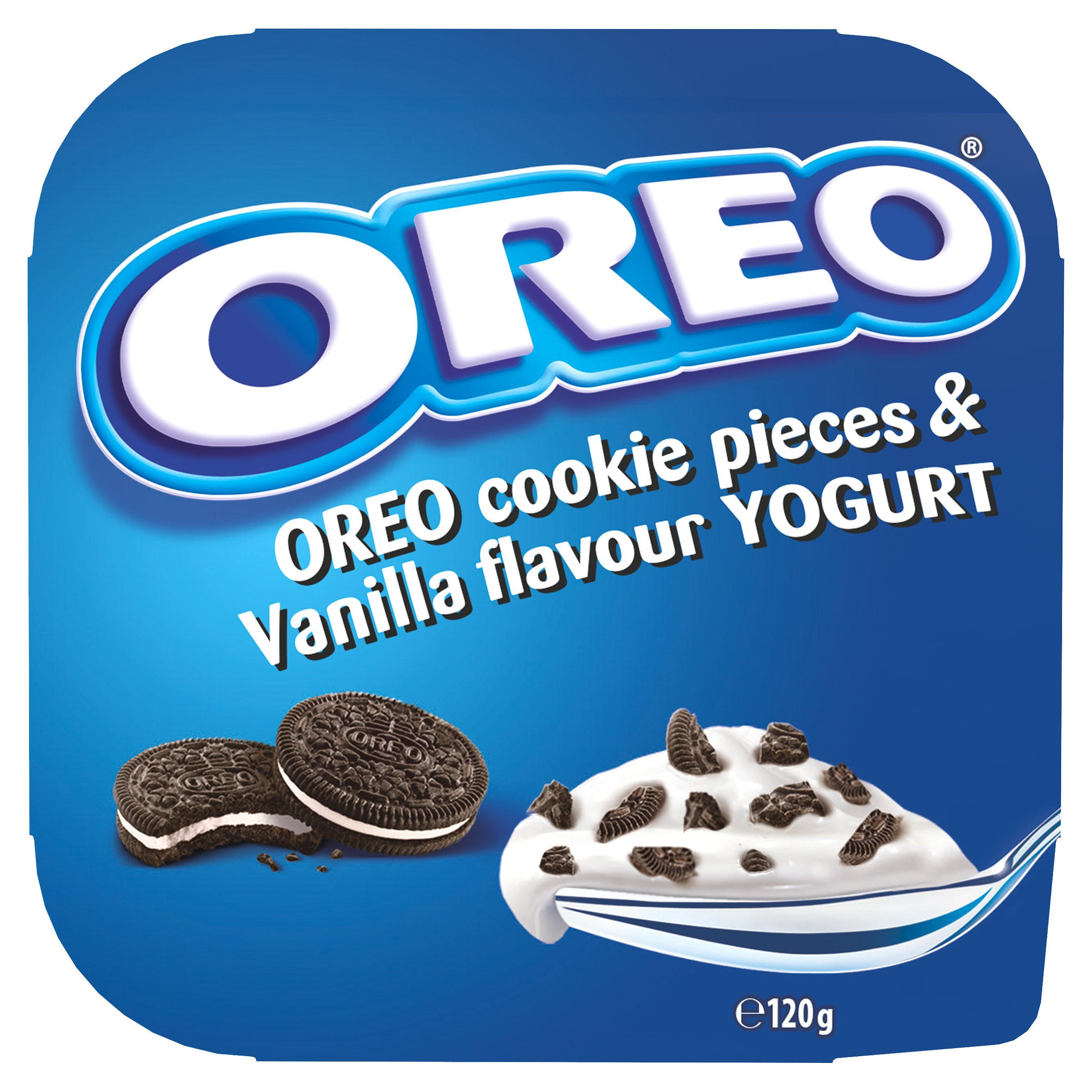 Oreo Vanilla Flavoured Yogurt with Oreo Cookie Pieces 120g Yogurt