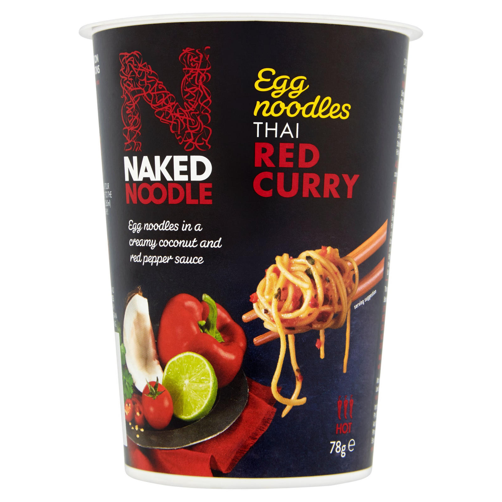 Naked Noodle Thai Massaman Curry 78g Dried Egg Noodles in 