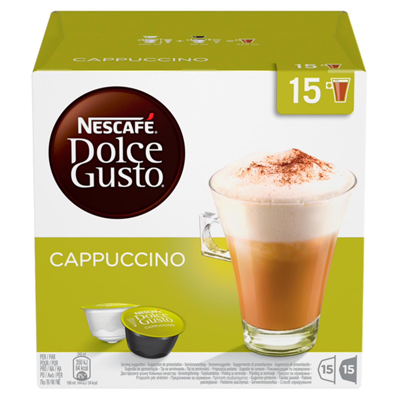 NESCAFE Dolce Gusto Cappuccino Coffee Pods 30 Capsules Per Box | Coffee ...