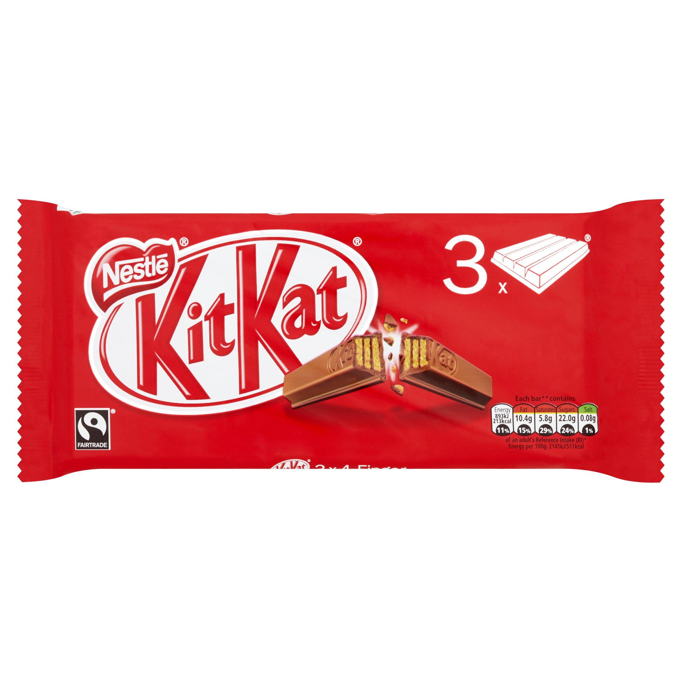 Kit Kat 4 Finger Milk Chocolate Bar 41.5g 3 Pack | Multipacks | Iceland ...