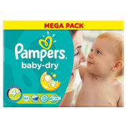 Pampers Baby Dry Size 4 Maxi Mega Box 80 Nappies Baby Toddler 