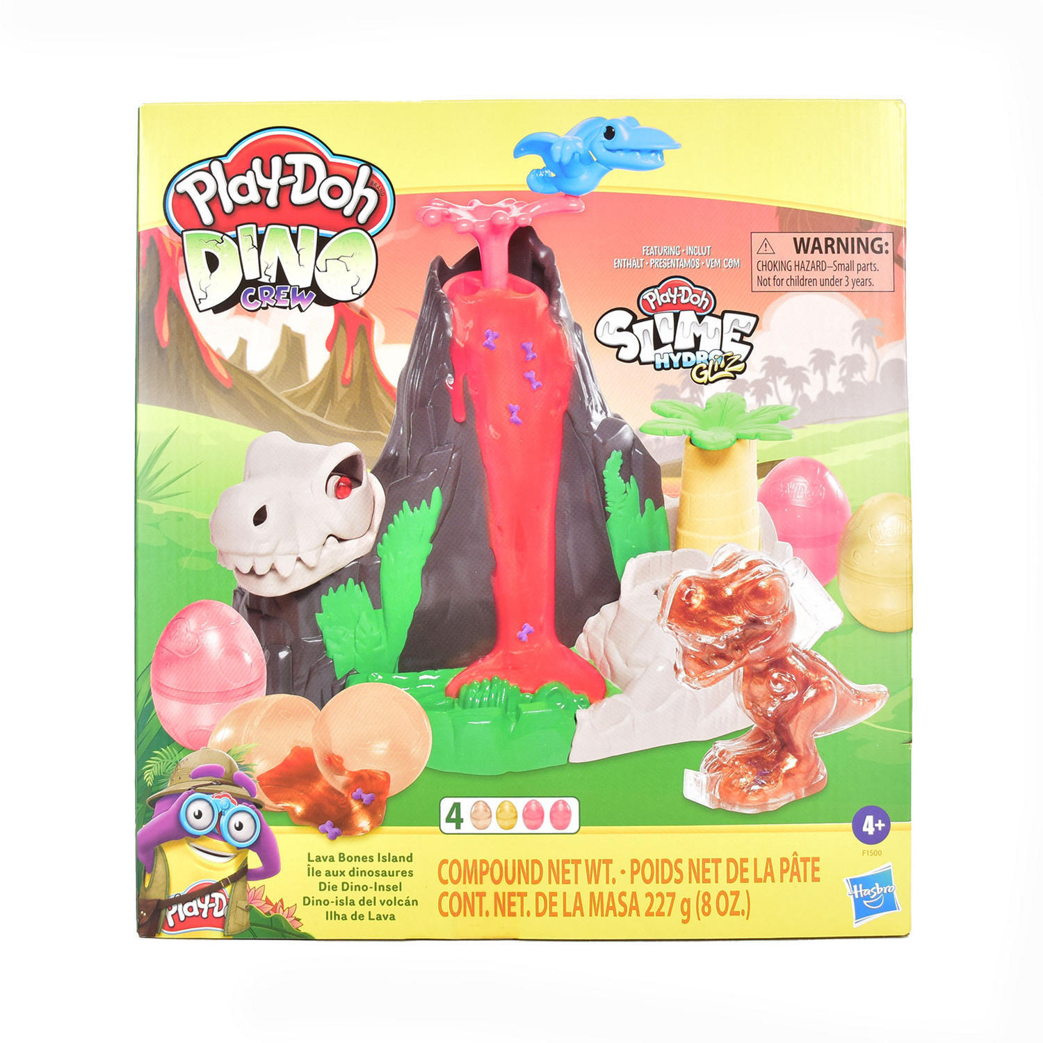 PlayDoh Slime Dino Crew Lava Bones Island Volcano Playset Home Accessories Iceland Foods