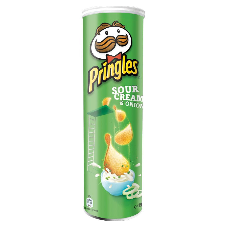 Pringles Sour Cream & Onion 190g | Sharing Crisps | Iceland Foods