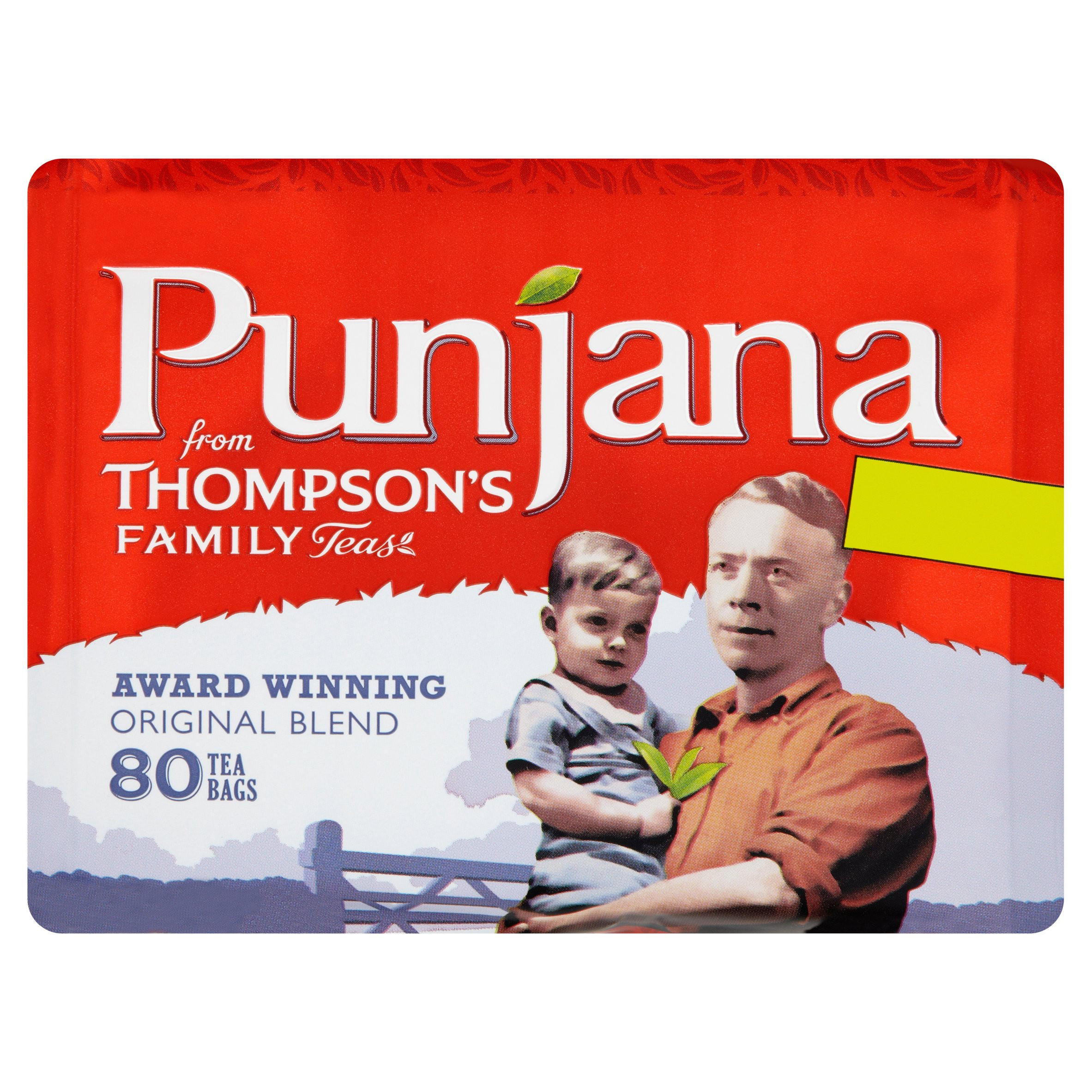 Thompsons Family Teas Punjana Original Blend 80 Tea Bags Breakfast