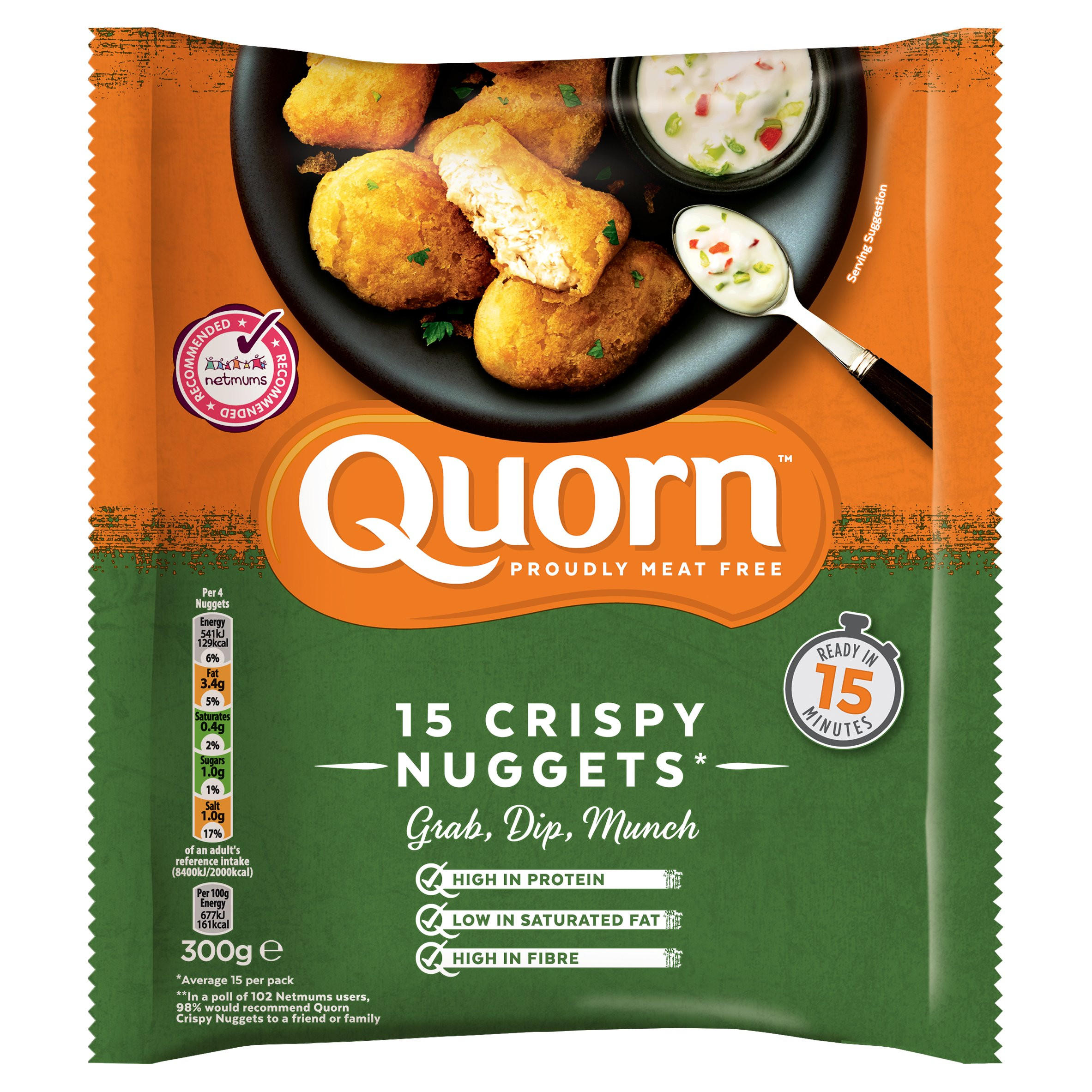 Quorn 15 Crispy Nuggets 300g Vegetarian Iceland Foods