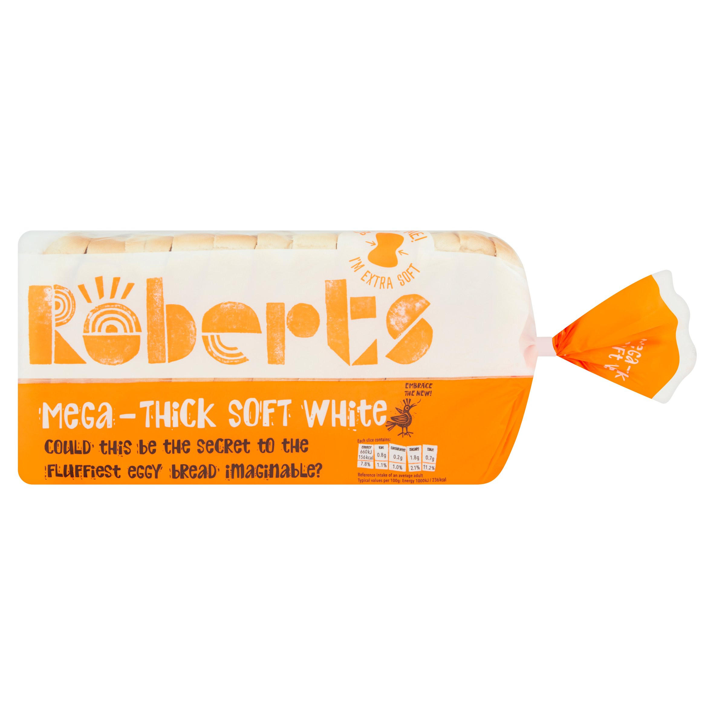 Roberts MegaThick Soft White 800g White Bread Iceland Foods