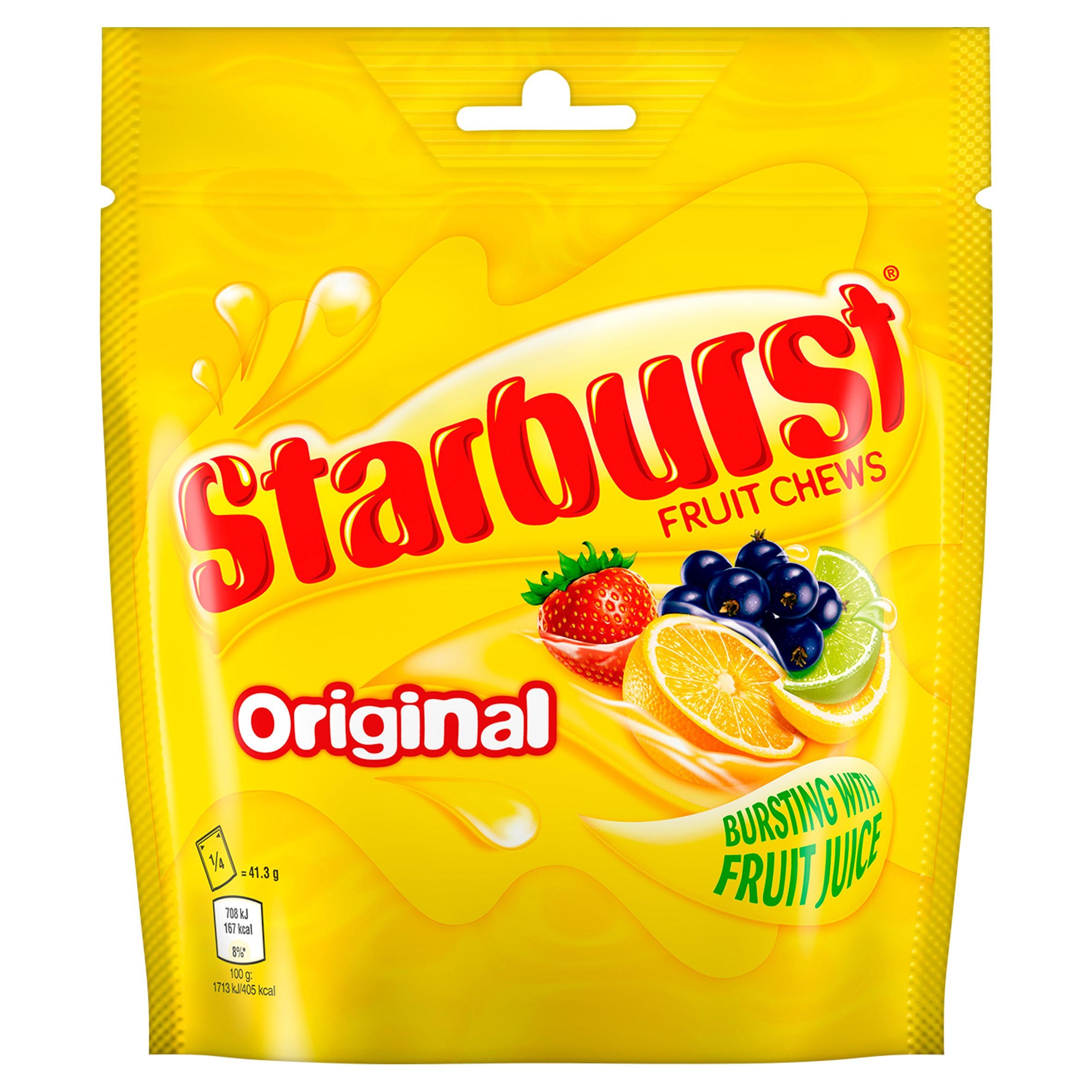 Starburst Original Fruit Chews Pouch 165g | Sharing Bags & Tubs ...