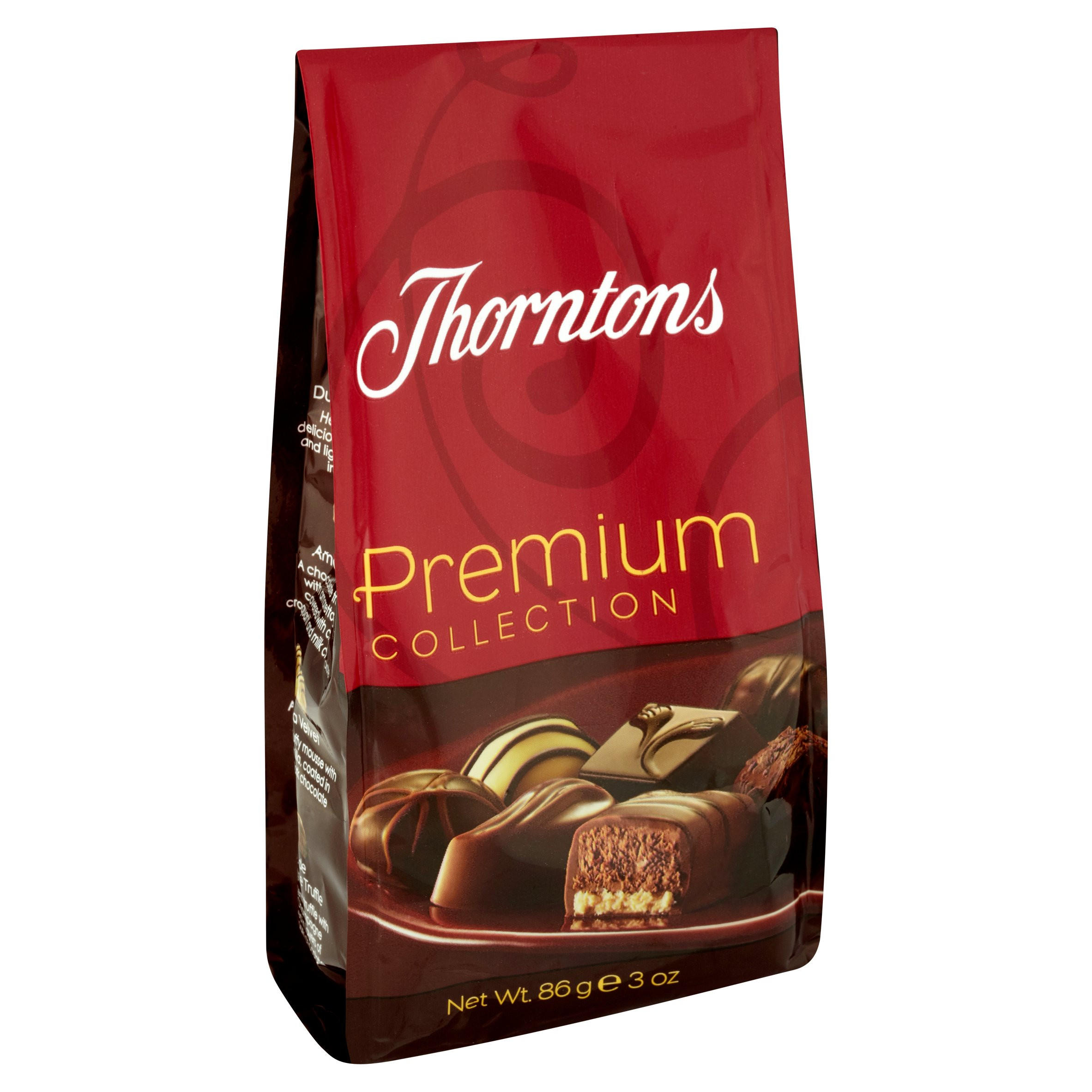 Thorntons Premium Chocolates Treat Bag 86g Single Chocolate Bars