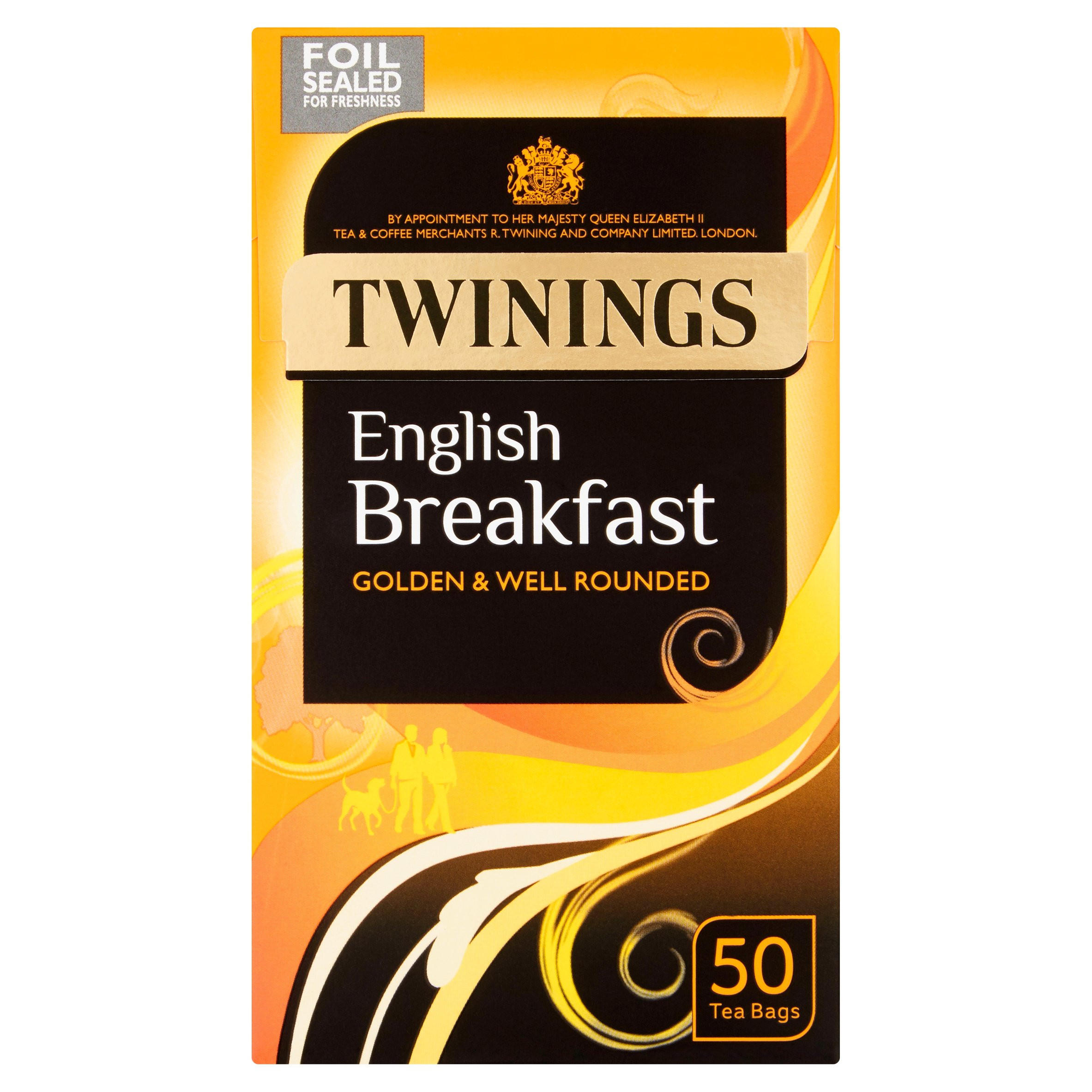 Twinings English Breakfast 50 Tea Bags 125g Breakfast Tea Iceland Foods