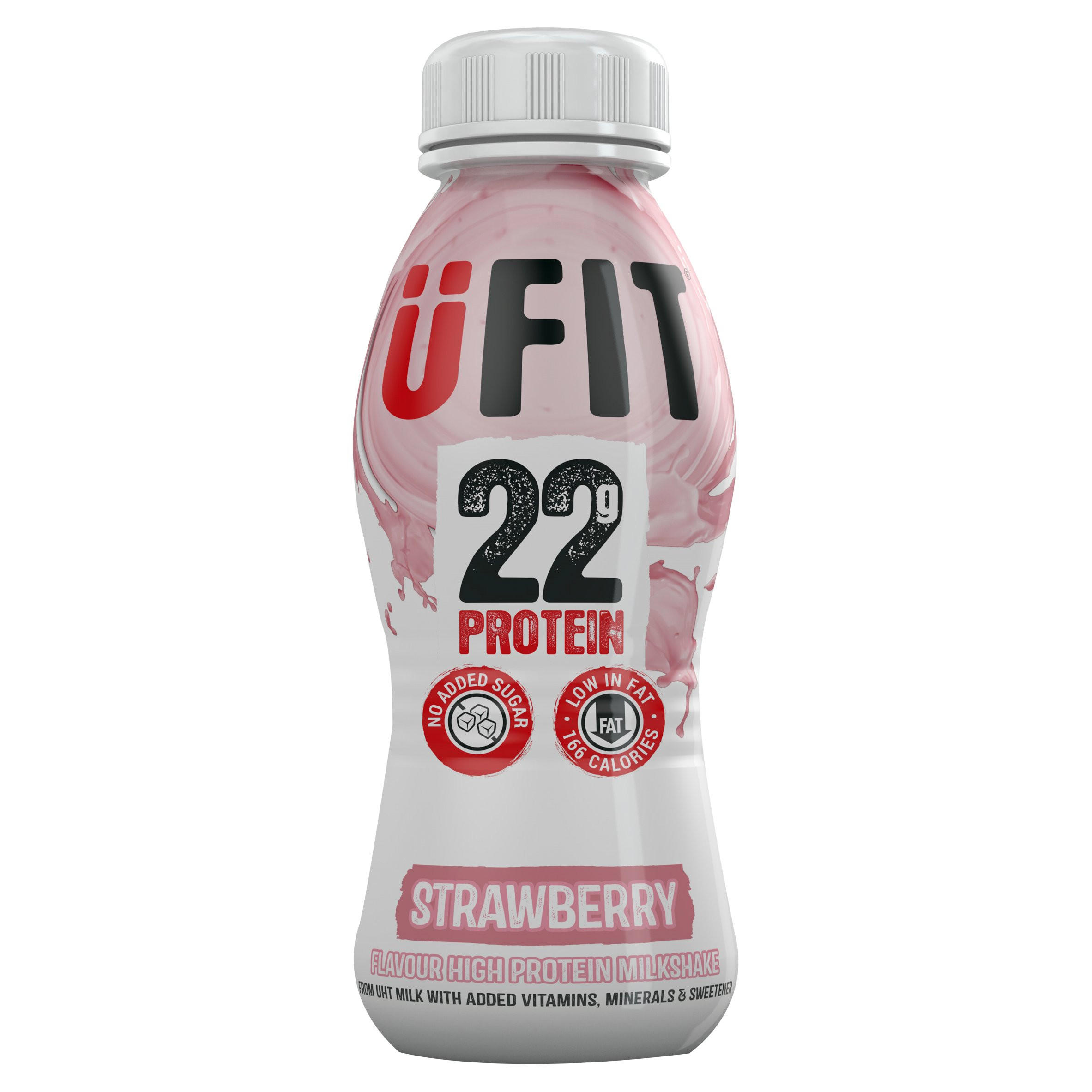 Ufit High Protein Shake Drink Strawberry 310ml Iceland Foods