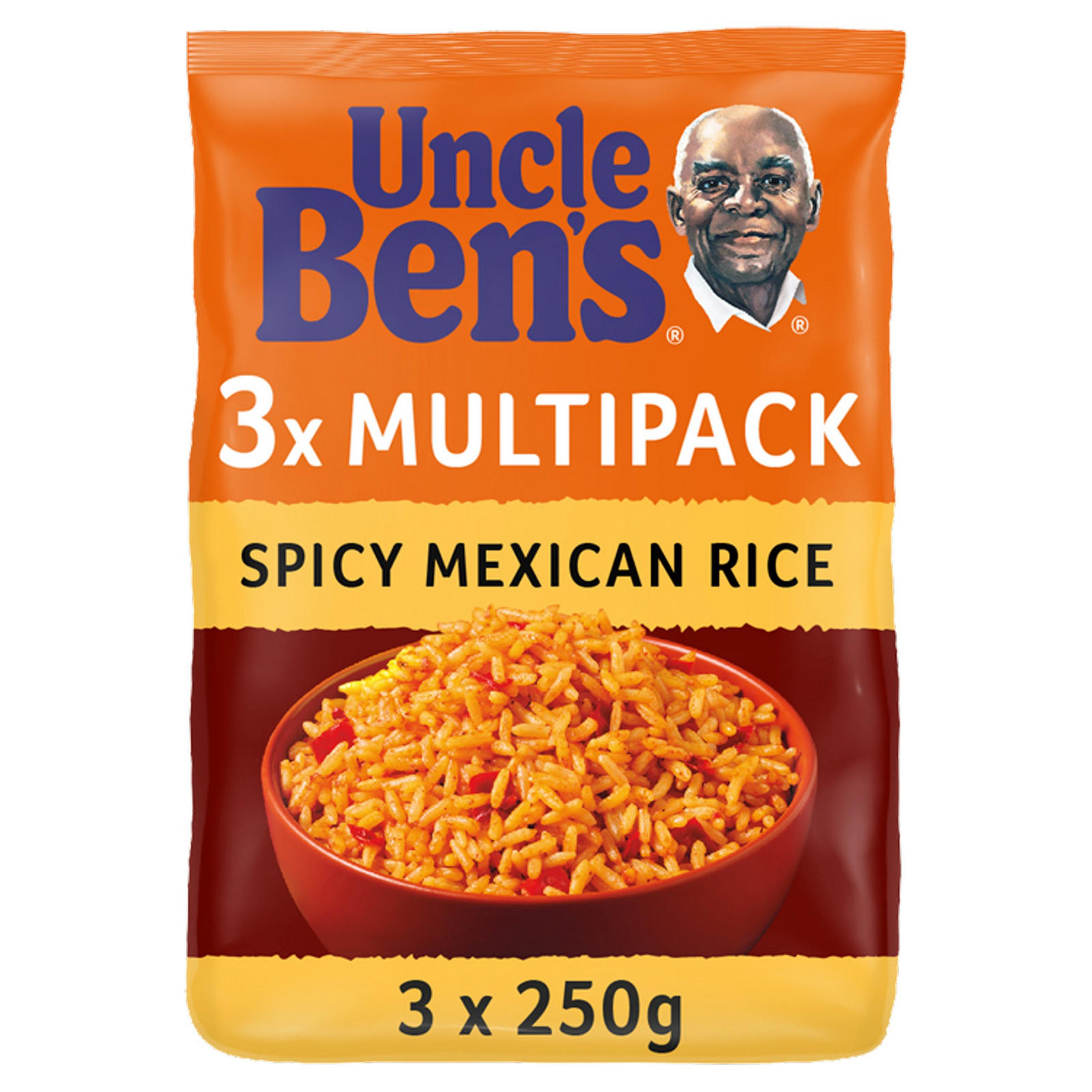 Uncle Bens Microwave Spicy Mexican Rice 3 x 250g | Rice, Grains
