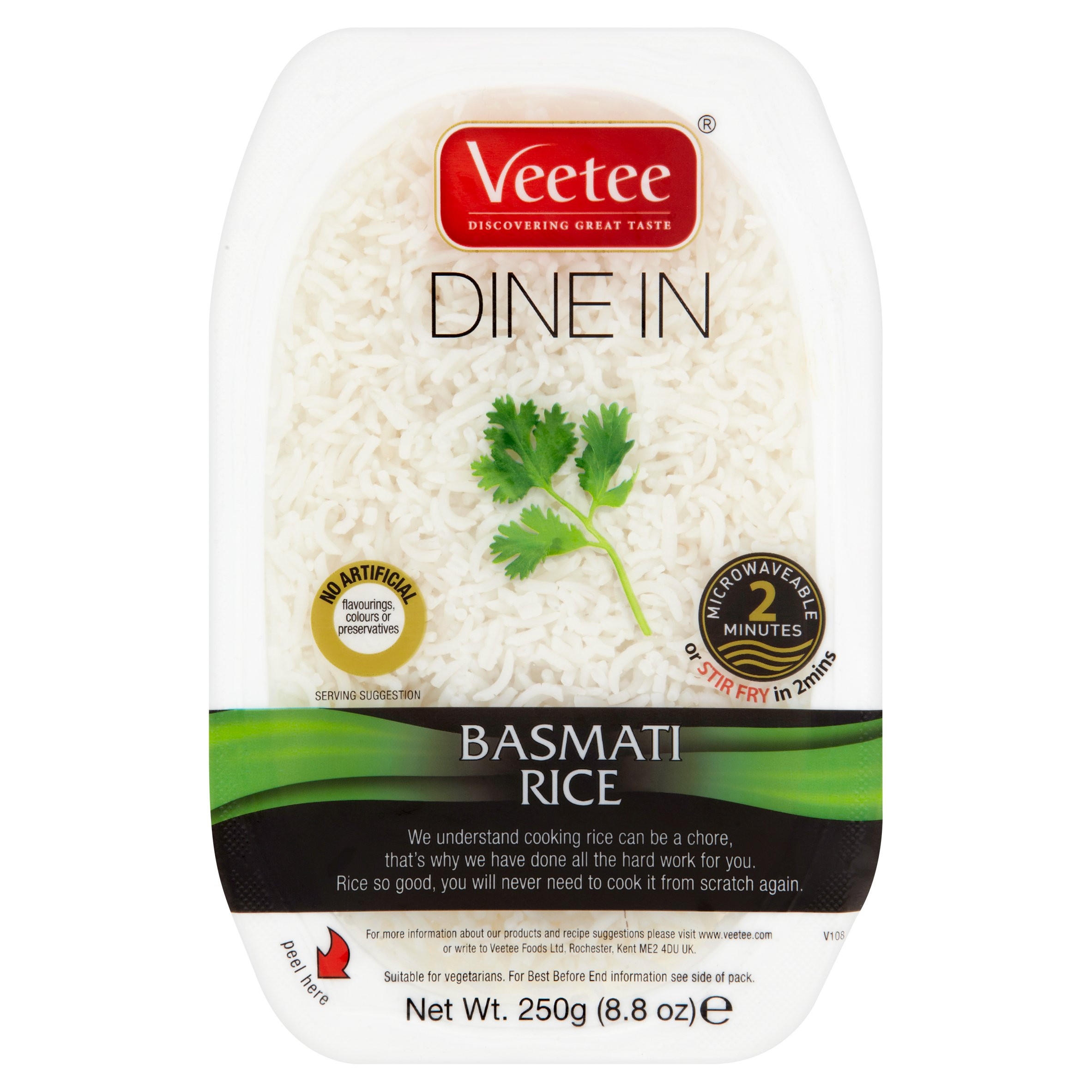 Veetee Dine In Basmati Rice 250g Rice, Grains & Pulses Iceland Foods