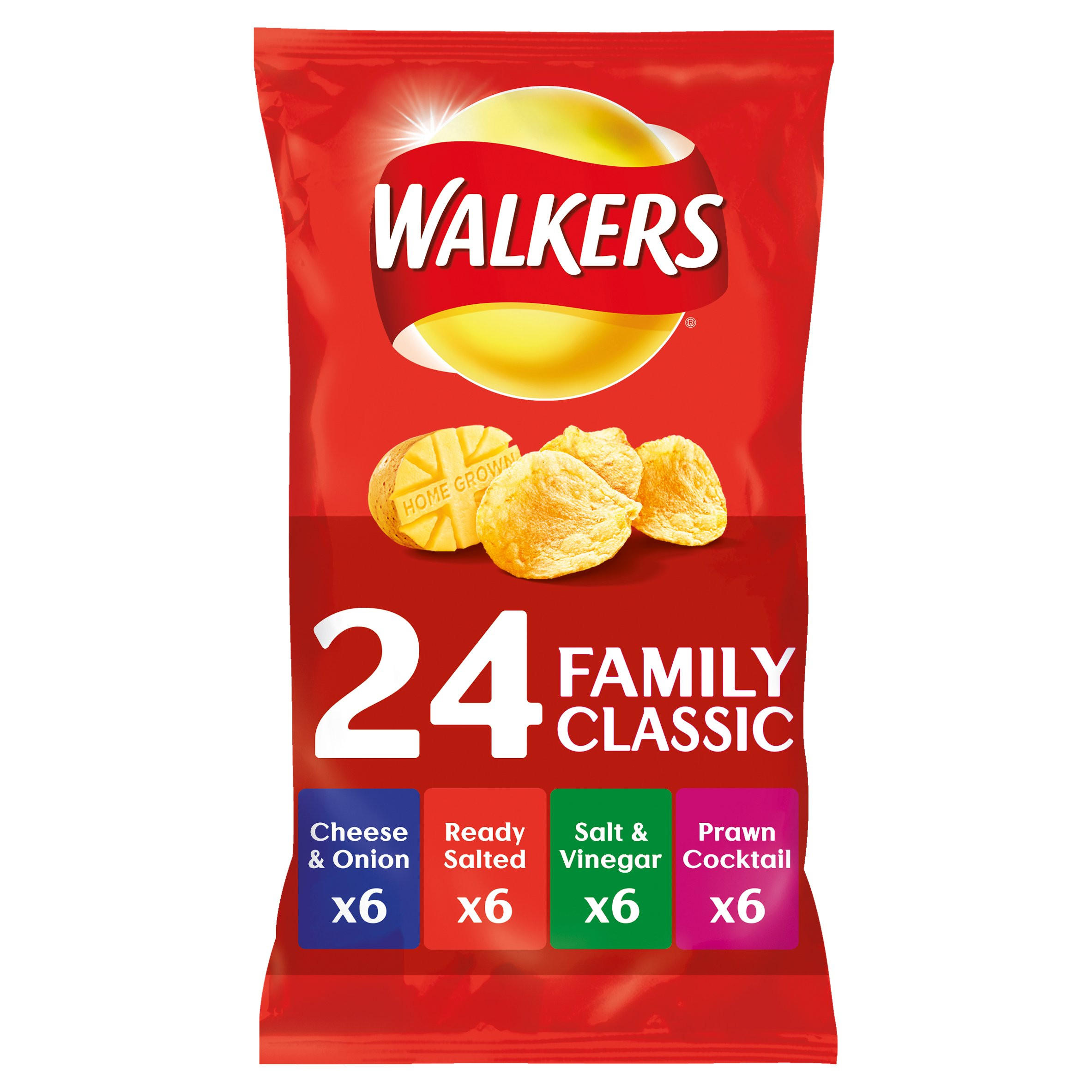 Walkers Classic Variety Crisps 24x25g Multipack Crisps Iceland Foods Walkers Classic Variety Crisps 24x25g Multipack Crisps Iceland Foods