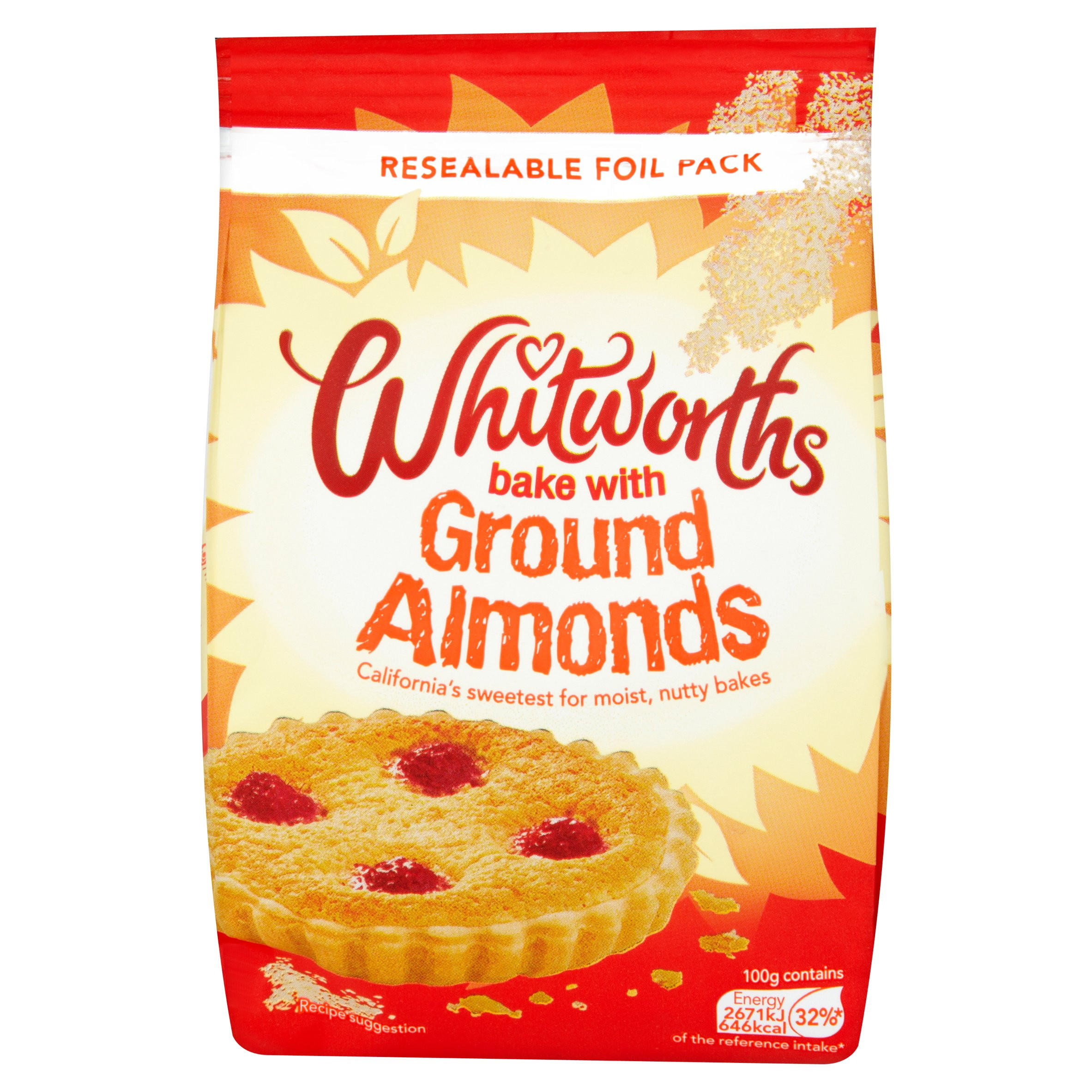 Whitworths Bake with Ground Almonds 150g Home Baking Iceland Foods