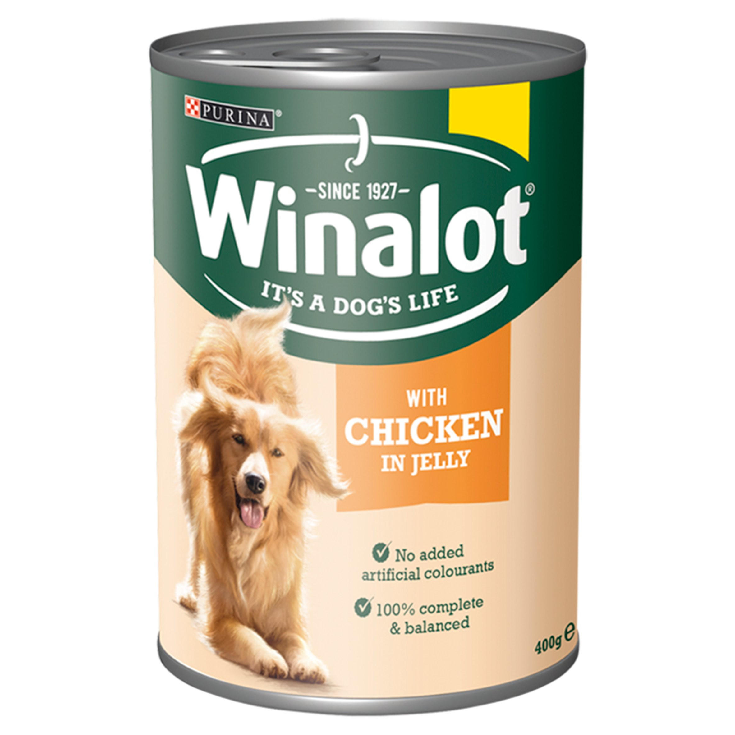 WINALOT Classics Tinned Dog Food Chicken in Jelly 400g Dog Food