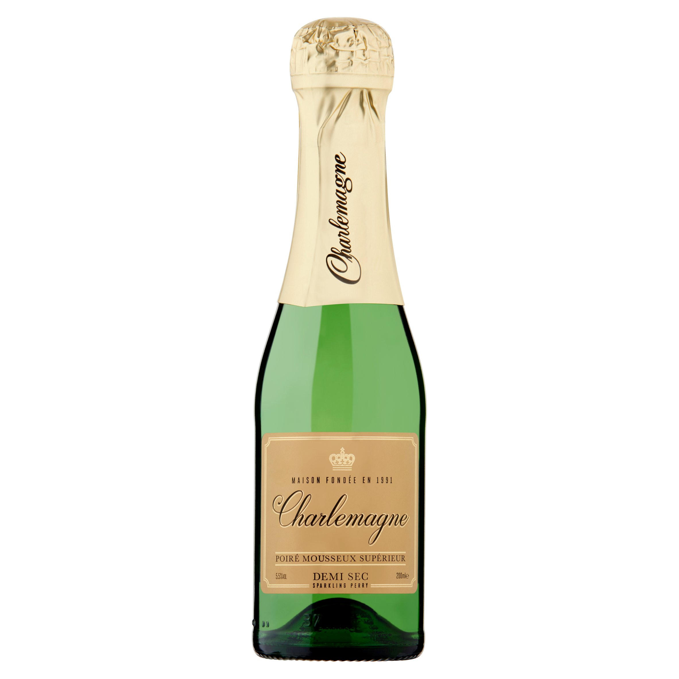 Charlemagne Demi Sec Sparkling Perry 200ml Sparkling Wine Iceland Foods