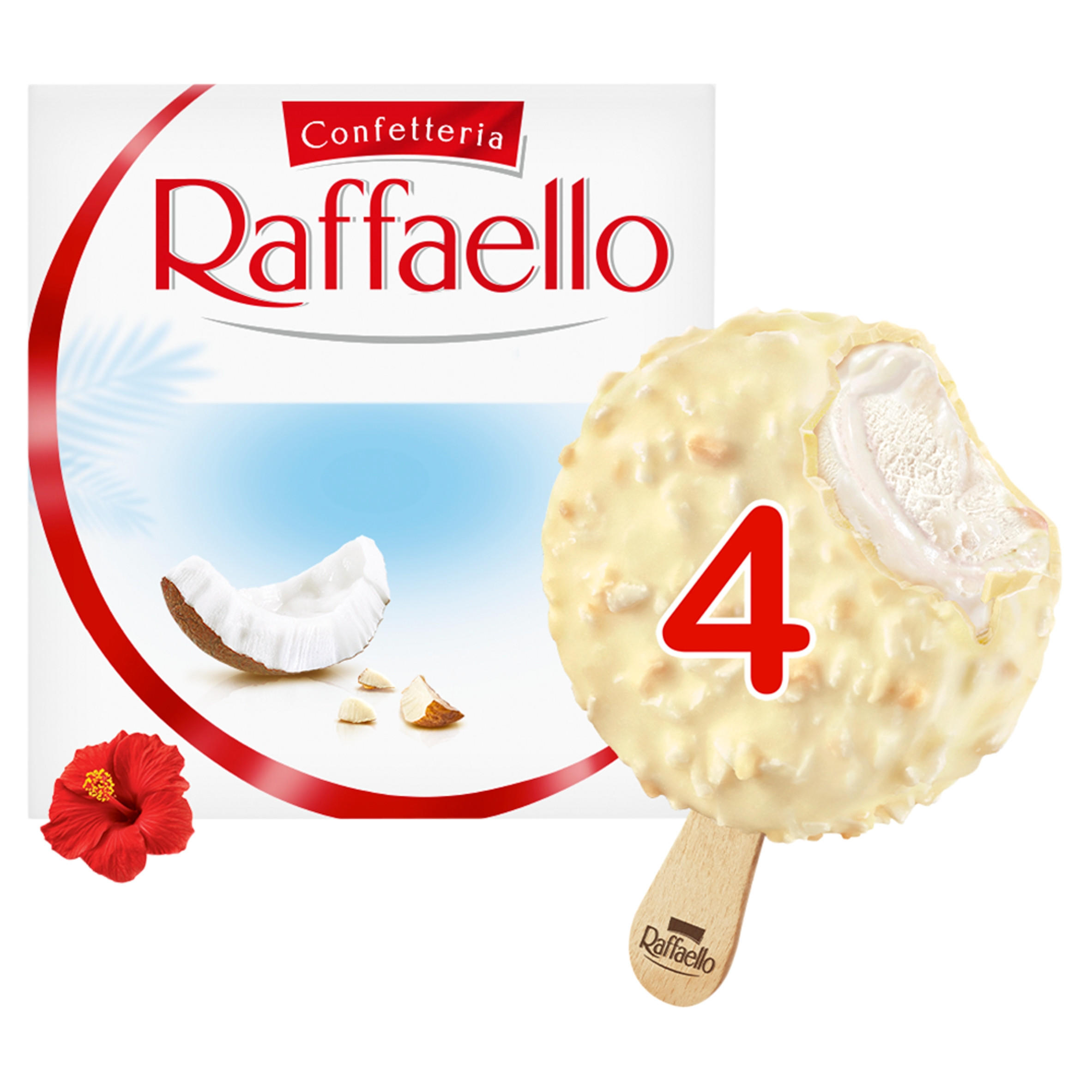 Raffaello Ice Cream 4 x 70ml Ice Cream Cones, Sticks & Bars Iceland