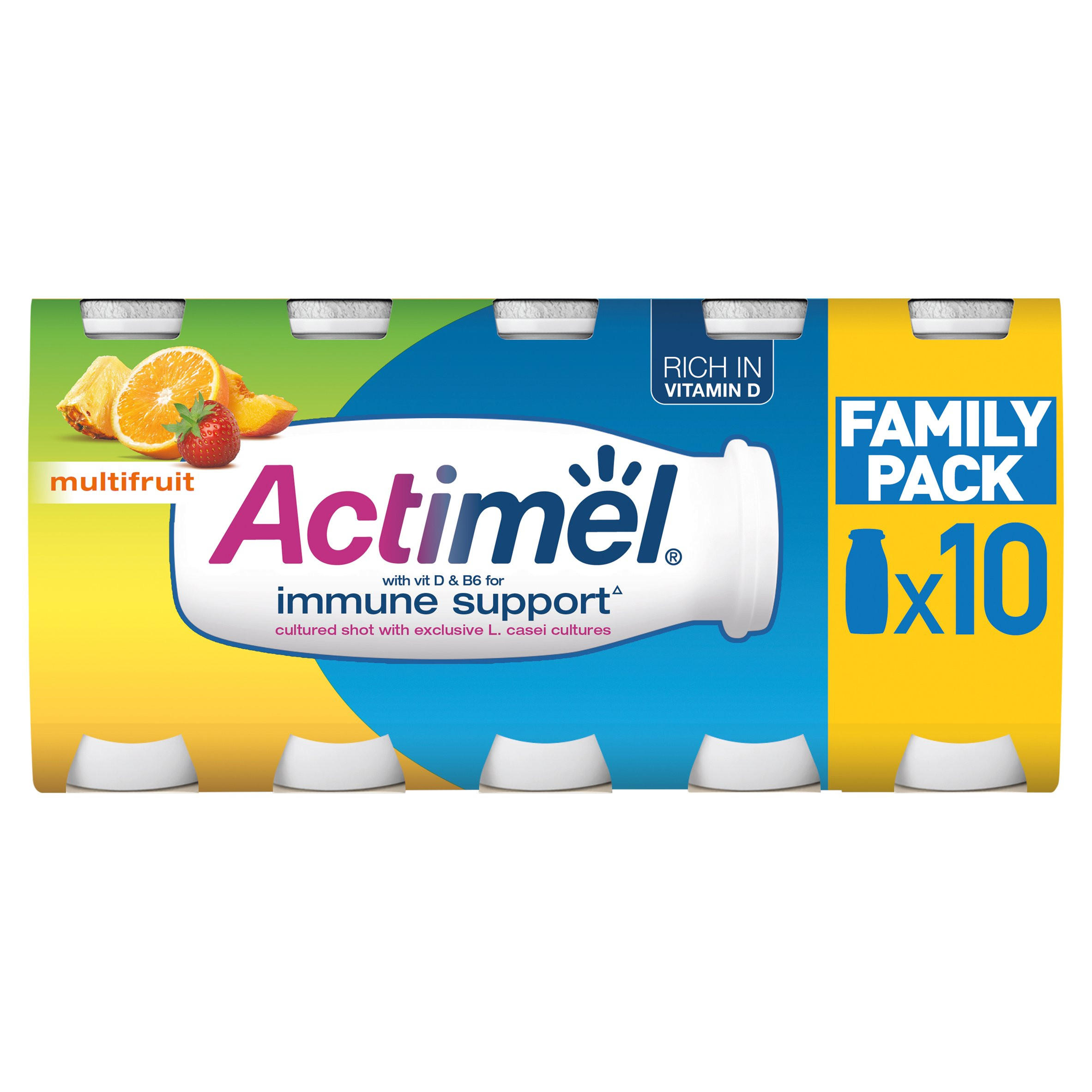 Actimel Multifruit Family Pack 10 x 100g (1kg)