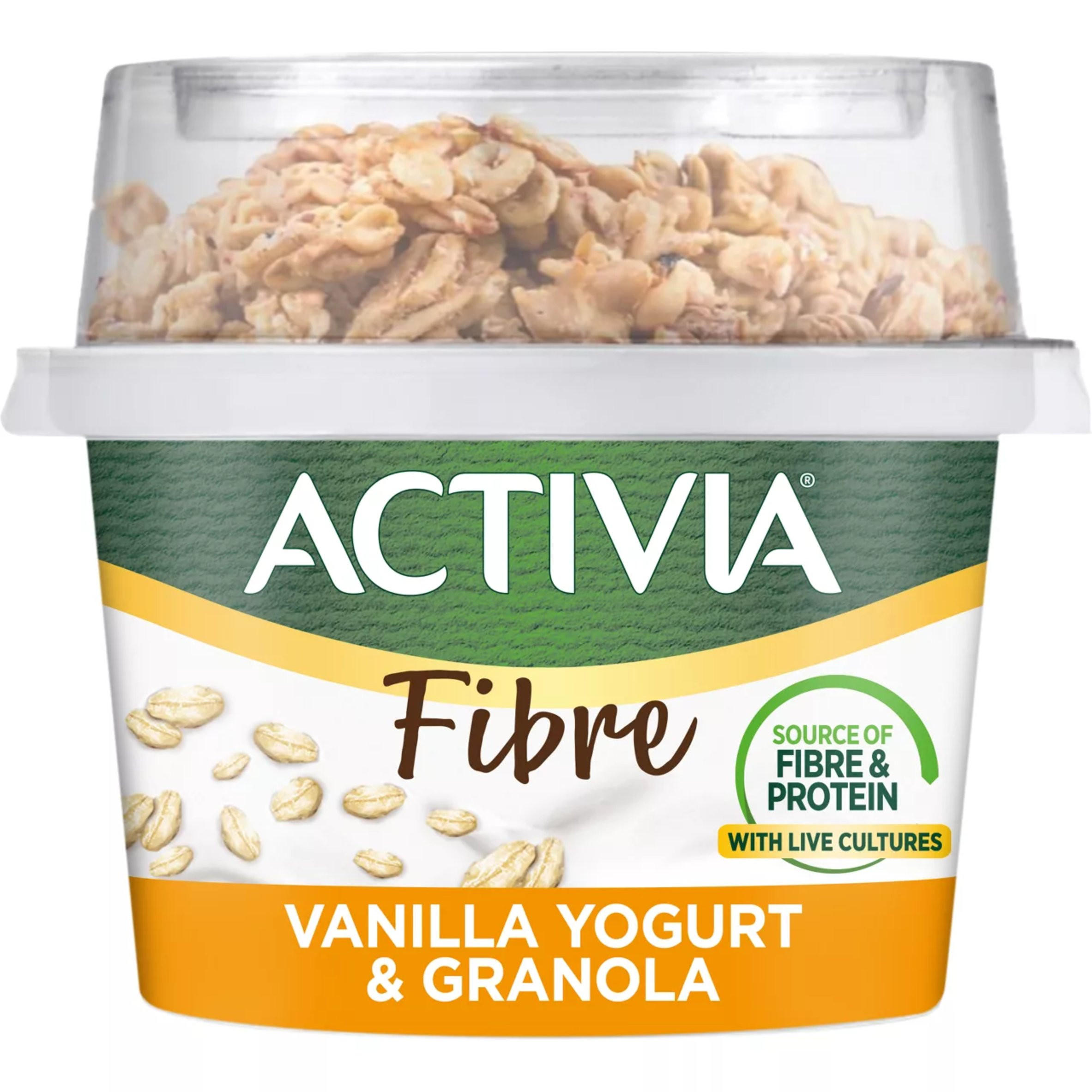 Activia Vanilla & Granola Low Fat Gut Health Yoghurt Breakfast Pot