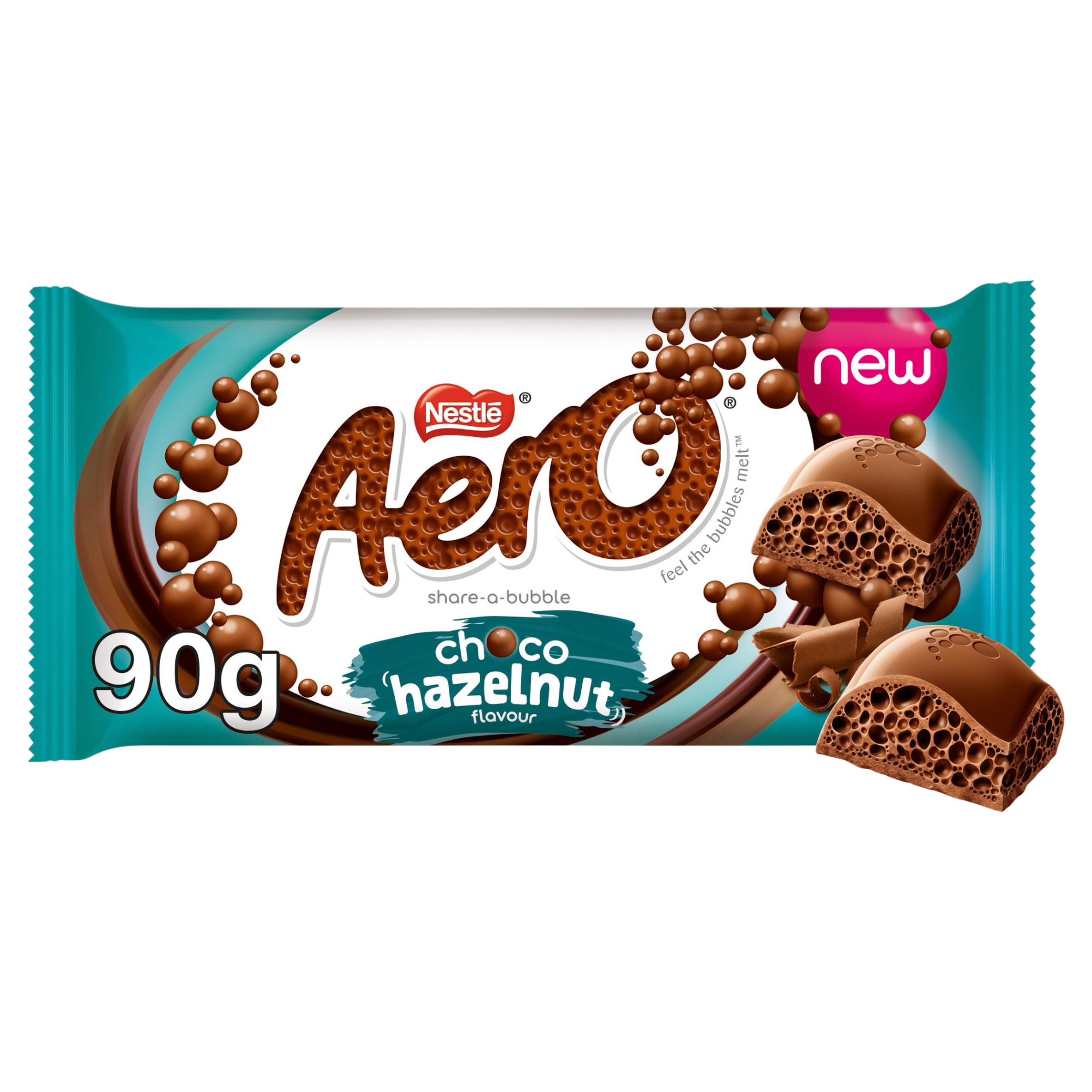 Aero Hazelnut Chocolate Sharing Bar 90g | Iceland Foods