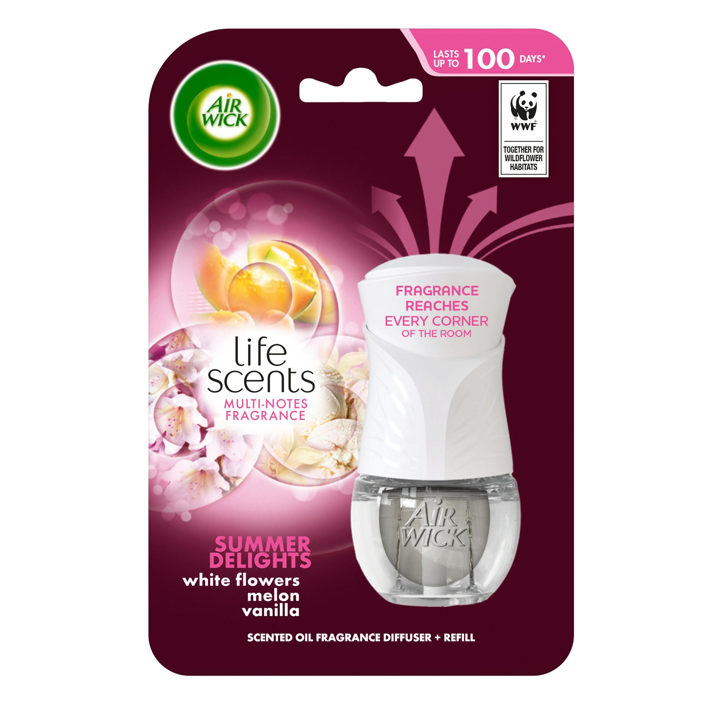 Air Wick Plug-in Scented Oil Refills – Summer Delights – 10-Count Pack