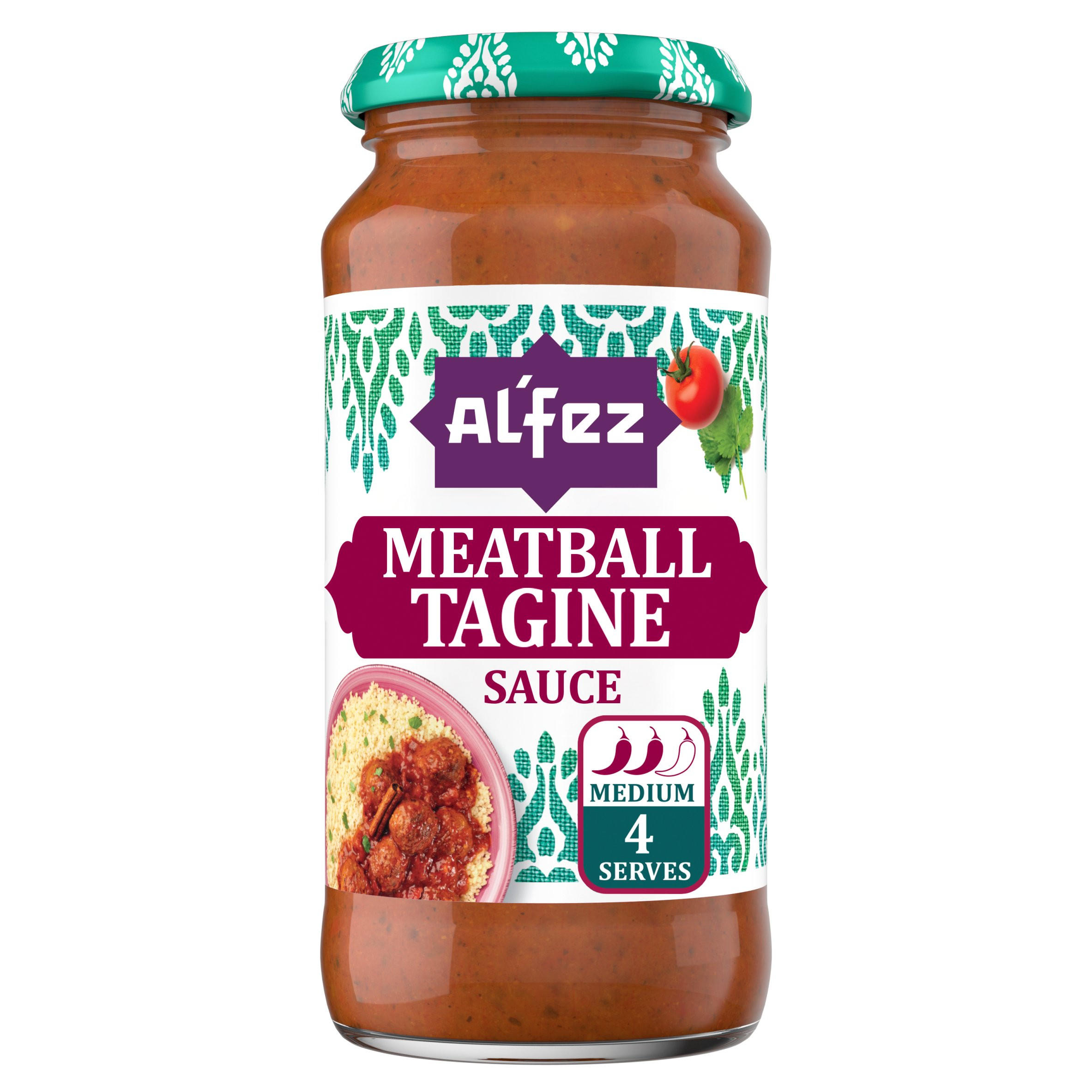 Al'Fez Moroccan Style Meatball Tagine Sauce 450g, folic acid free