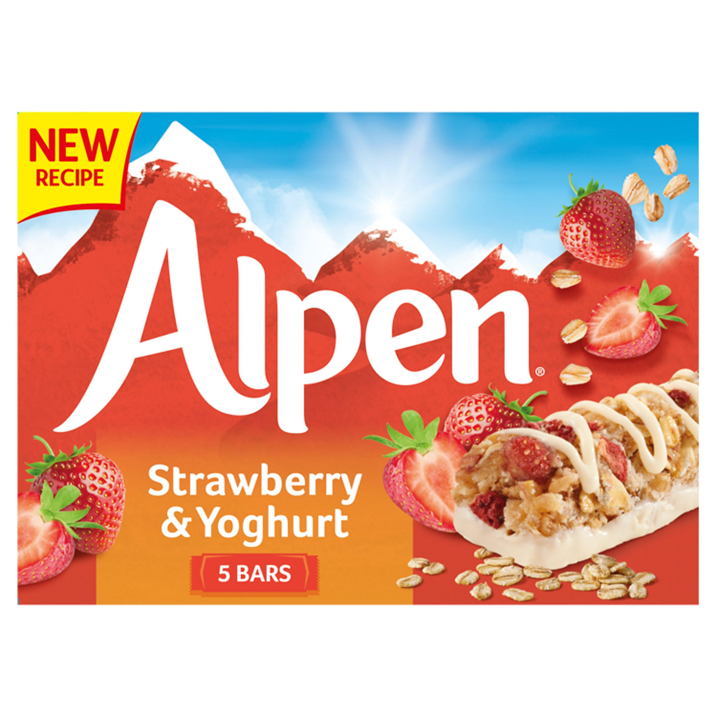 Alpen Bar Strawberry & Yogurt Multipack 5 x 29g Cereal Bars Iceland