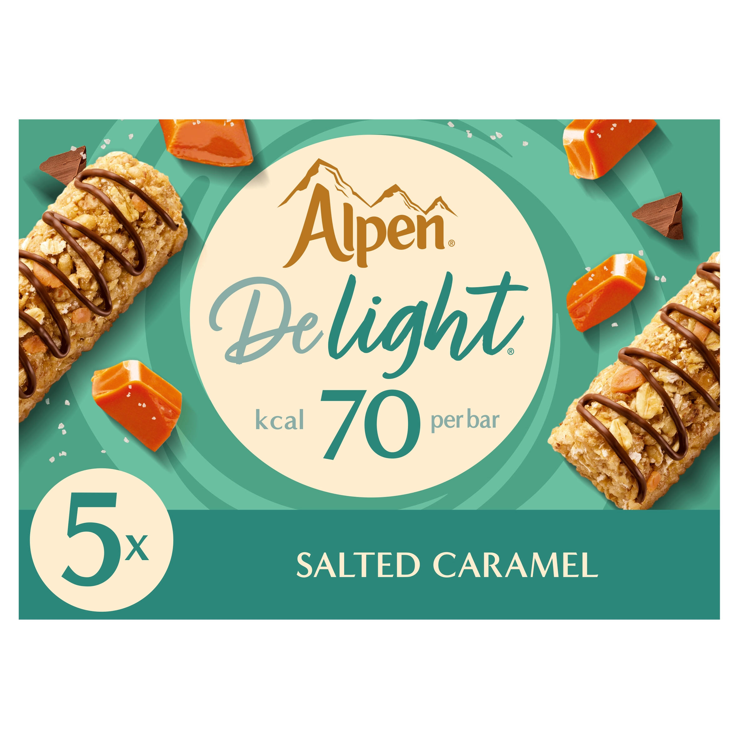 Alpen Delight 5 Salted Caramel Bars 95g Cereal Bars Iceland Foods