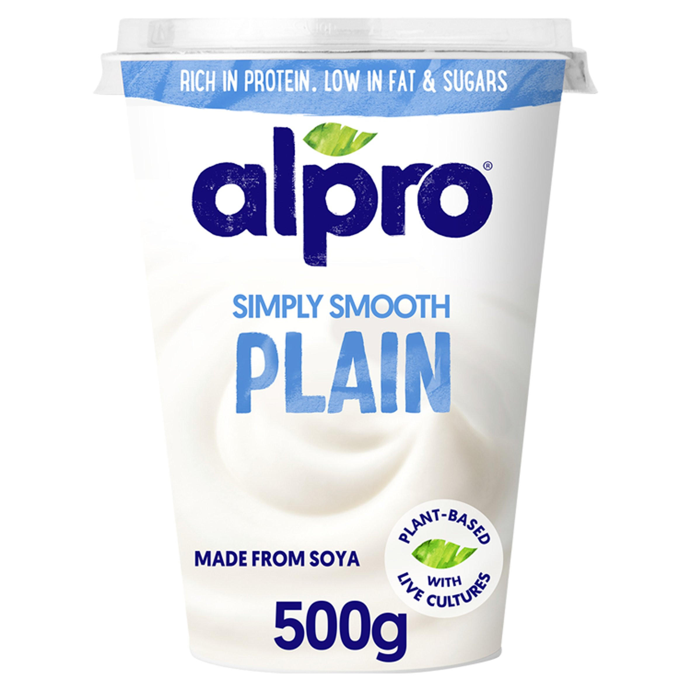 Alpro Simple Smooth Plain 500g Yogurt Iceland Foods