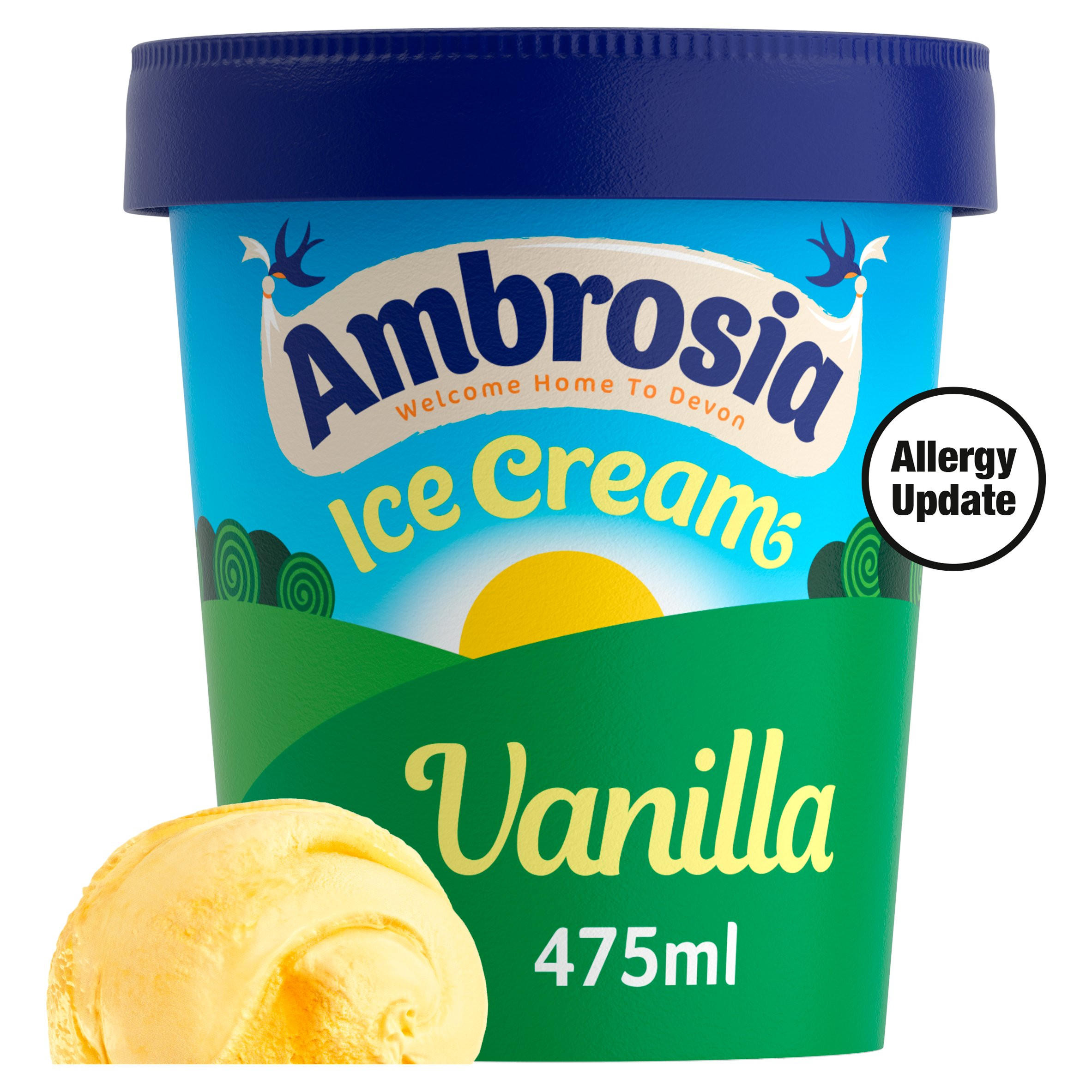 Ambrosia Ice Cream Vanilla 475ml | Ice Cream Tubs | Iceland Foods