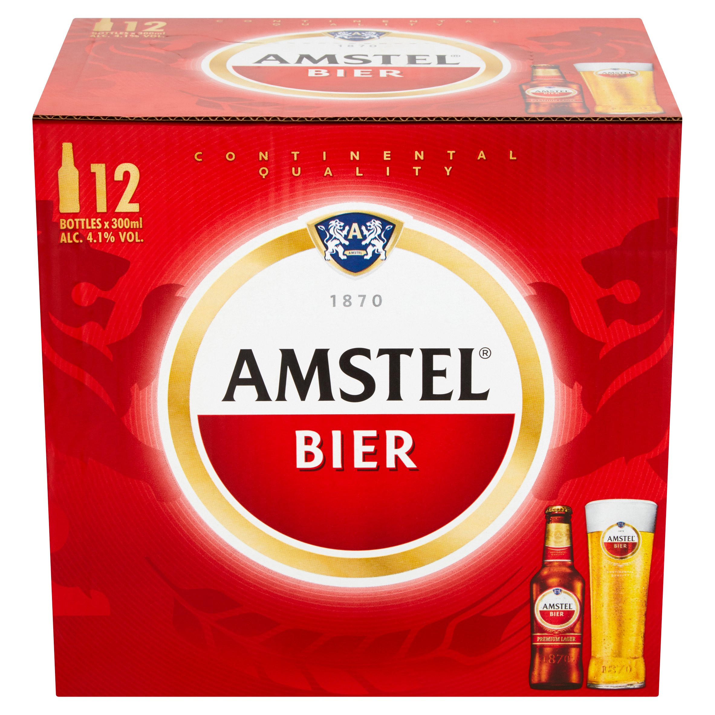 Amstel Bier Lager Beer 12 x 300ml Bottles | Beer | Iceland Foods