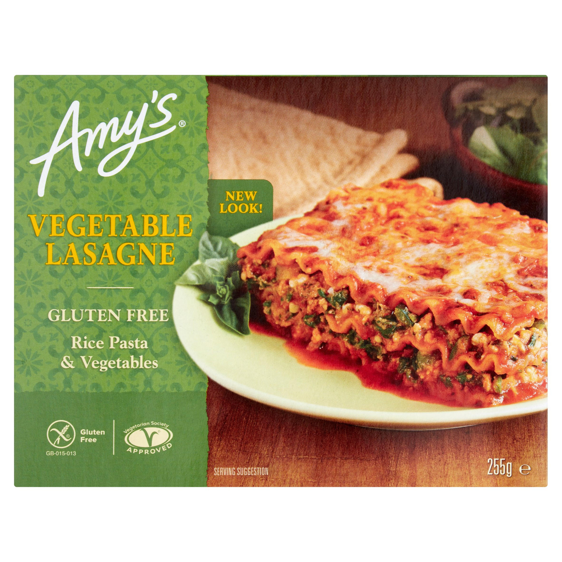 Amy's Gluten Free Vegetable Lasagne 255g Italian Iceland Foods