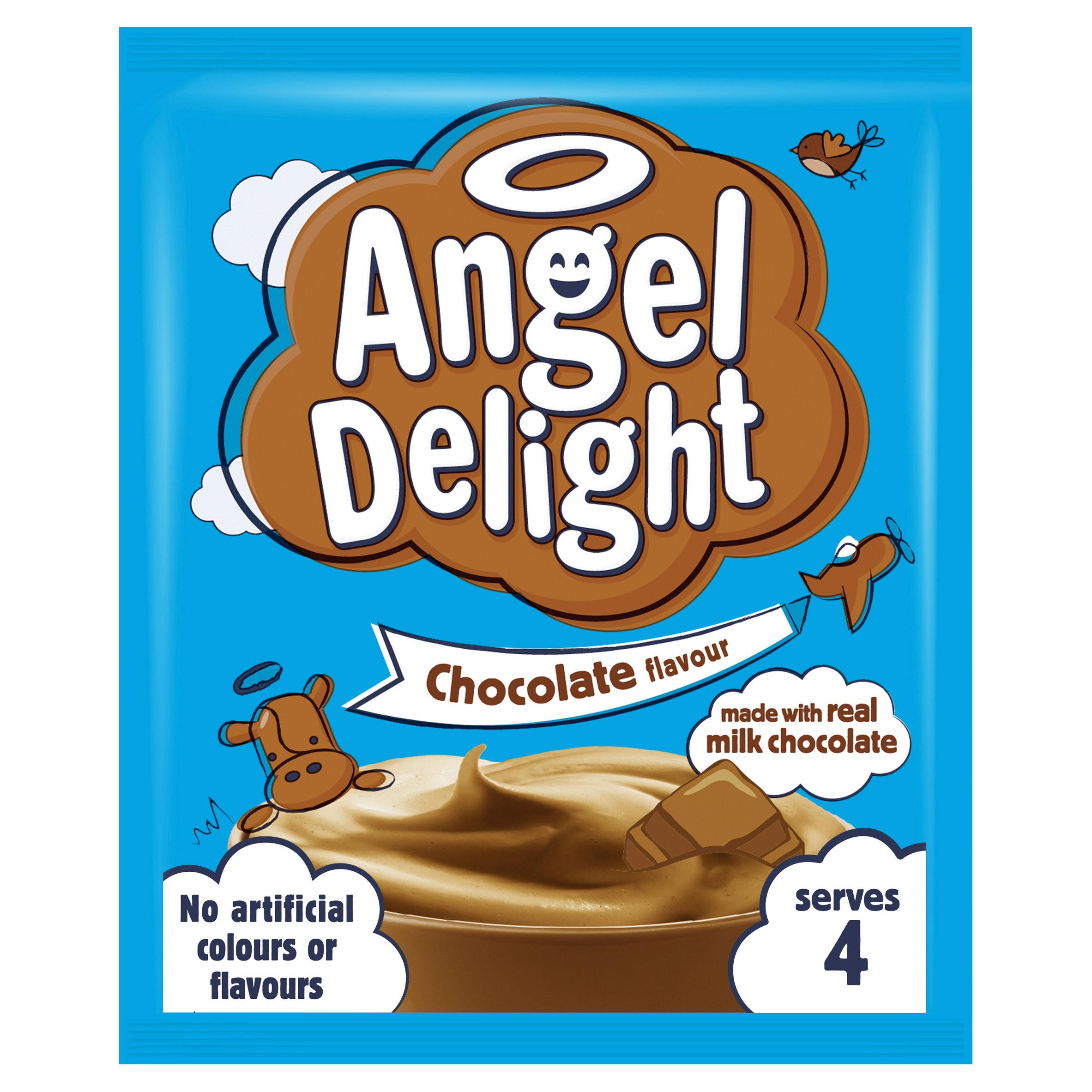 Angel Delight Chocolate Instant Dessert 59g Tinned Fruit, Desserts