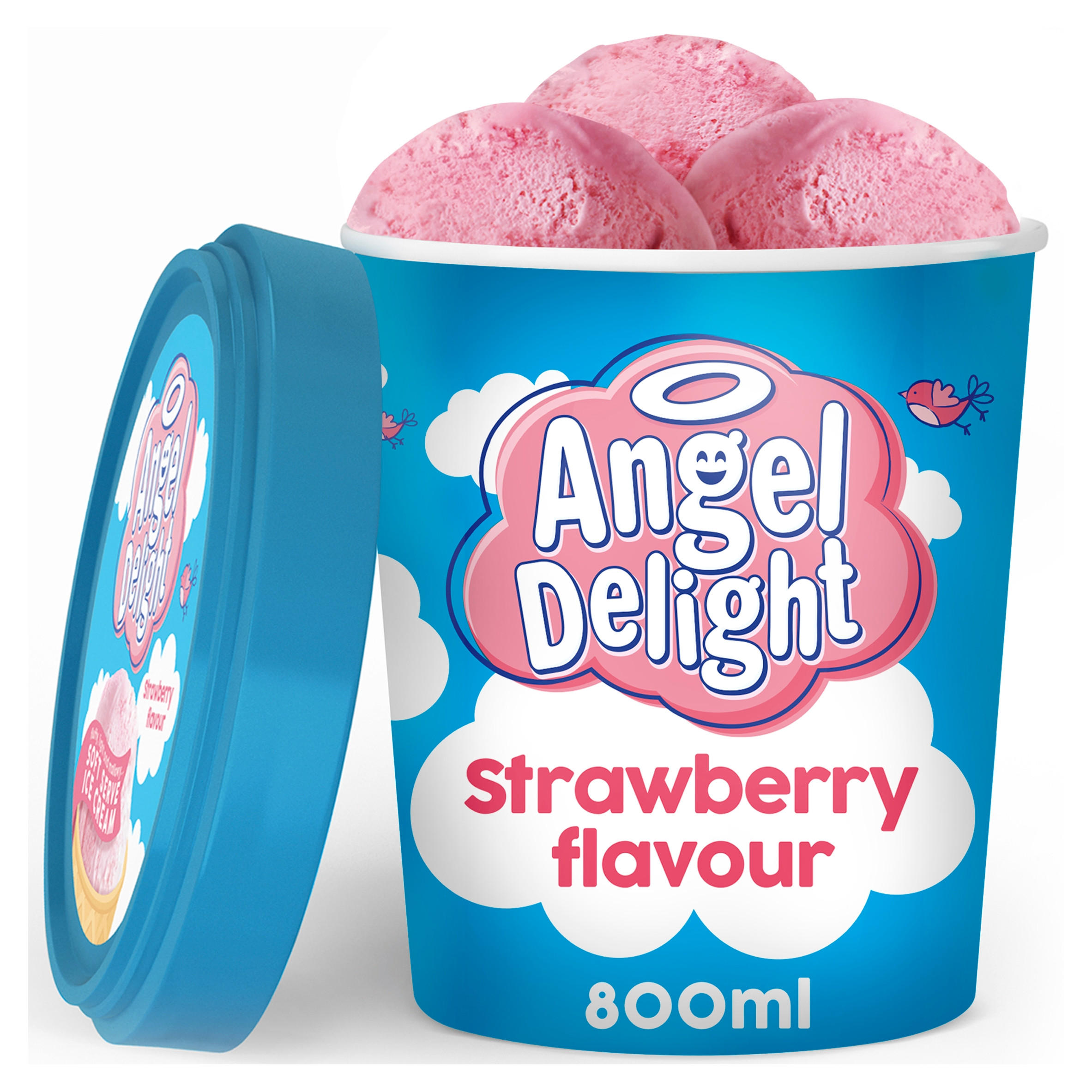 Angel Delight Soft Serve Ice Cream Strawberry Flavour 800ml | Ice Cream 