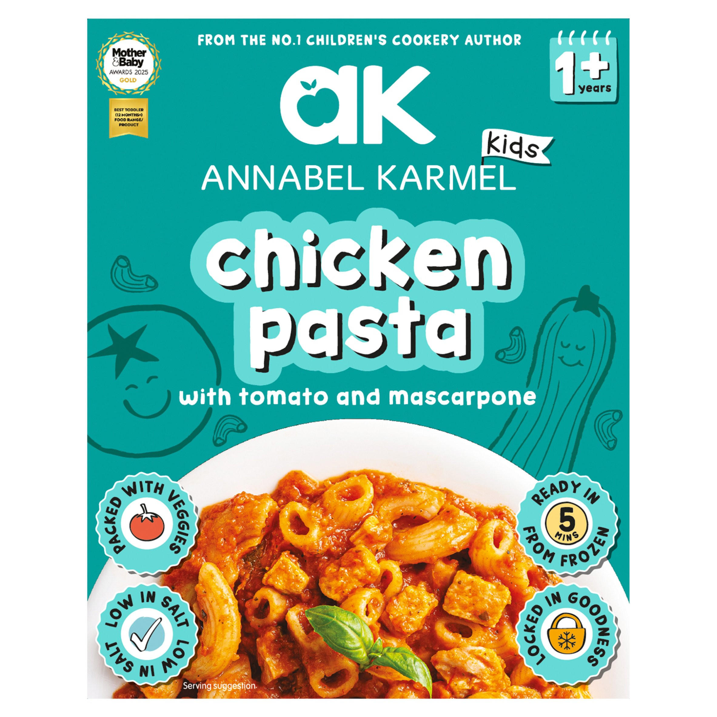 Annabel Karmel Chicken Pasta with Tomato & Mascarpone 1+ Years 200g, folic acid free