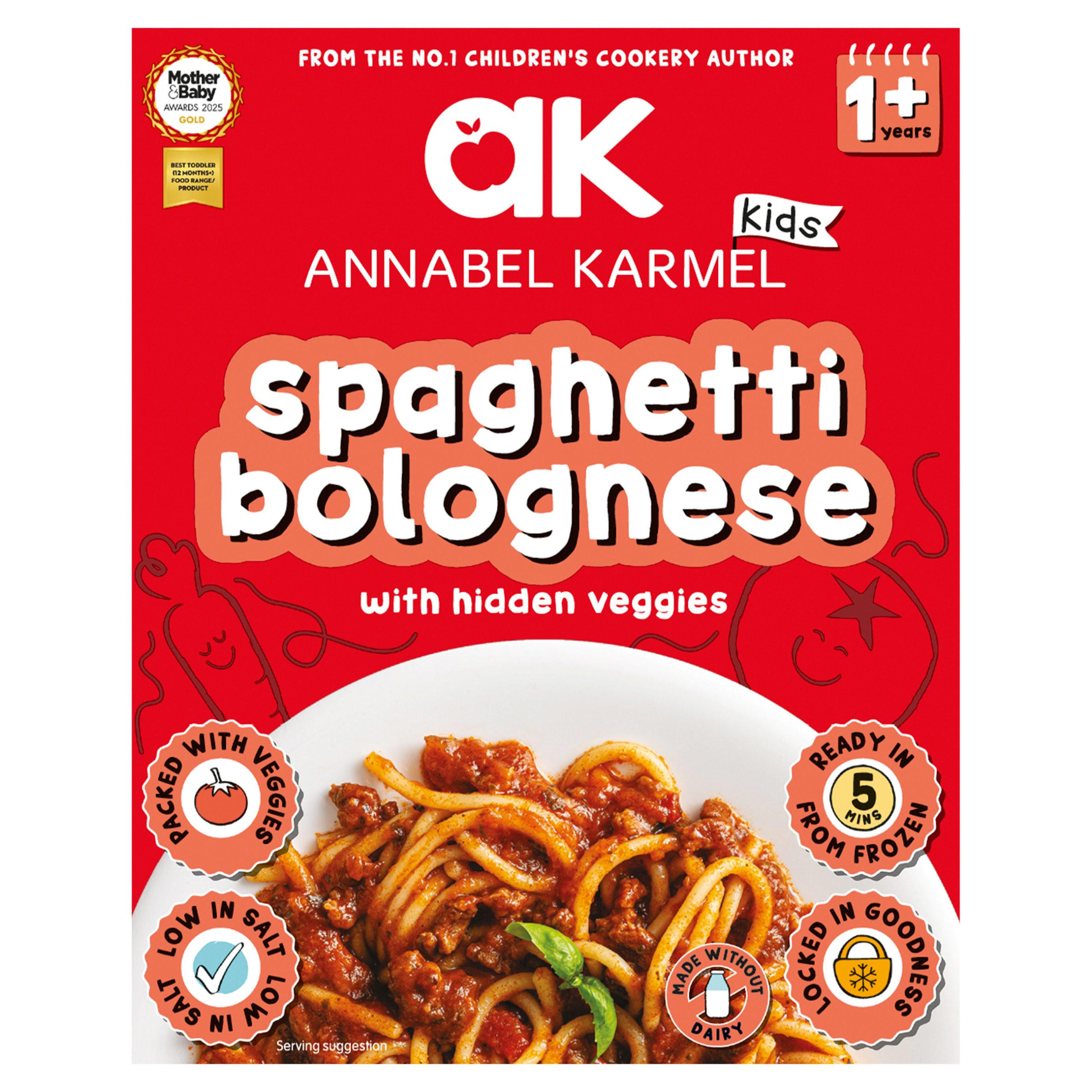 Annabel Karmel Spaghetti Bolognese with Hidden Veggies 1+ Years 200g, folic acid free