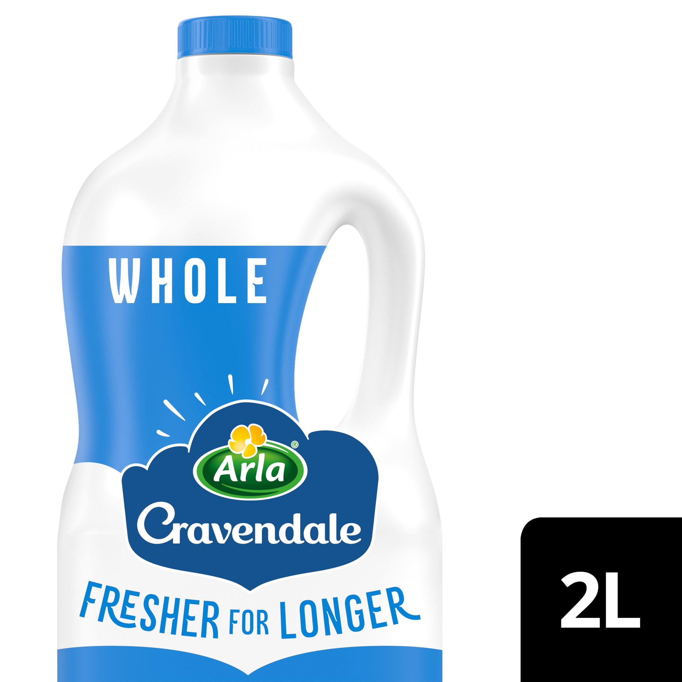 Cravendale Filtered Fresh Whole Milk 2L Fresher for Longer