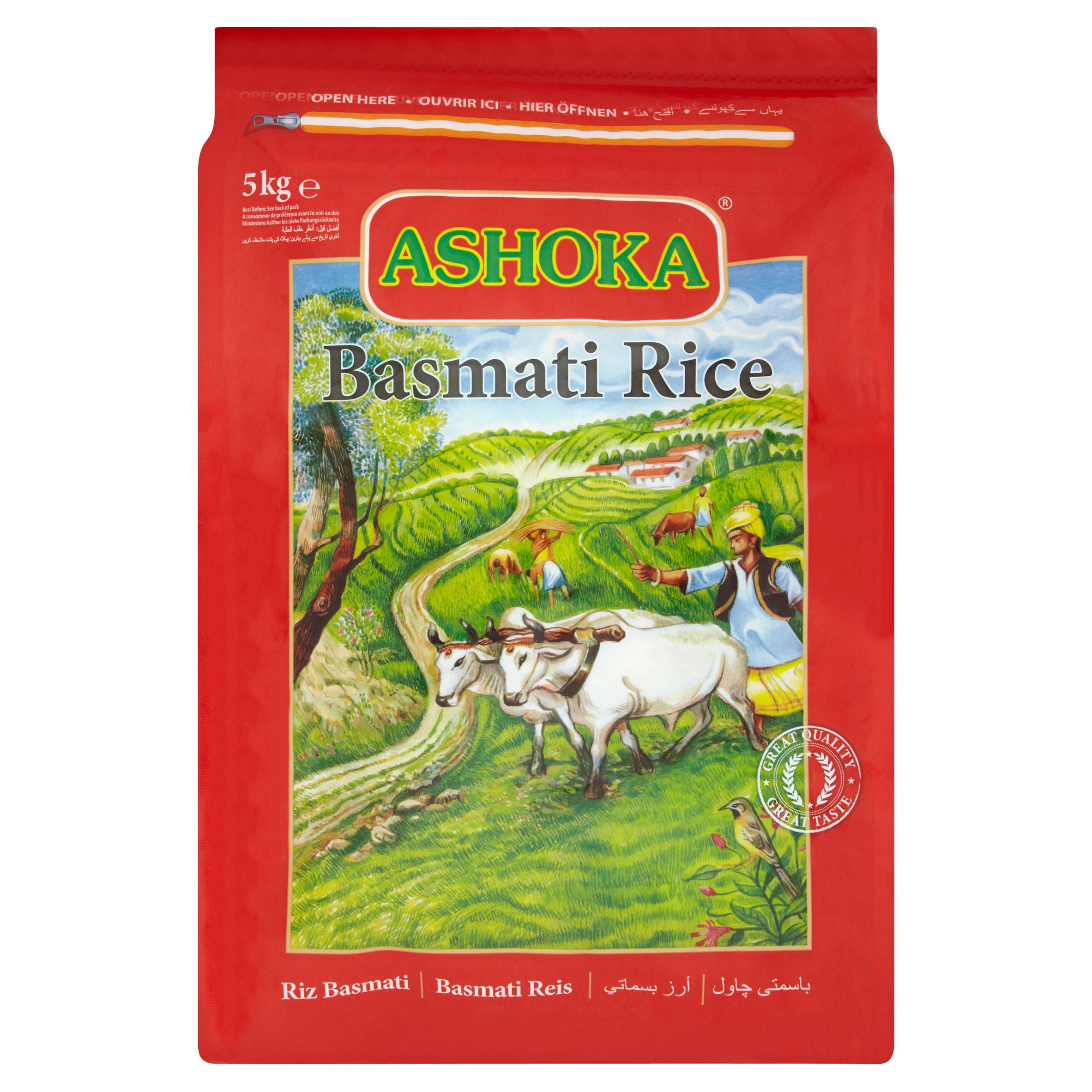 Ashoka Basmati Rice 5kg Rice, Grains & Pulses Iceland Foods